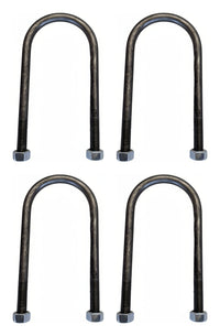 4-Pack — four U-bolts with eight 9/16"-18 flange nuts for 8,000 lb 3.5" axles | AAA Trailer