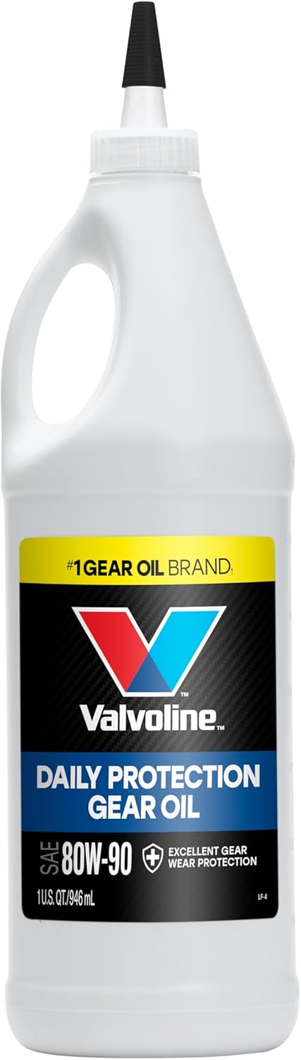 Valvoline 80W-90 Gear Oil 1 Quart - For Oil Bath Trailer Hubs