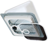 Ventline E-Z Lift Ventadome Trailer Roof Vent - Manual Lift - 14-1/4" x 14-1/4" - White - detail view | AAA Trailer