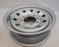 Vesper 16" x 6" Steel Modular Trailer Wheel - 8 lug on 6.5 Bolt Pattern - Silver or Black - 7,000 lb, 8x6.5 - detail view | A