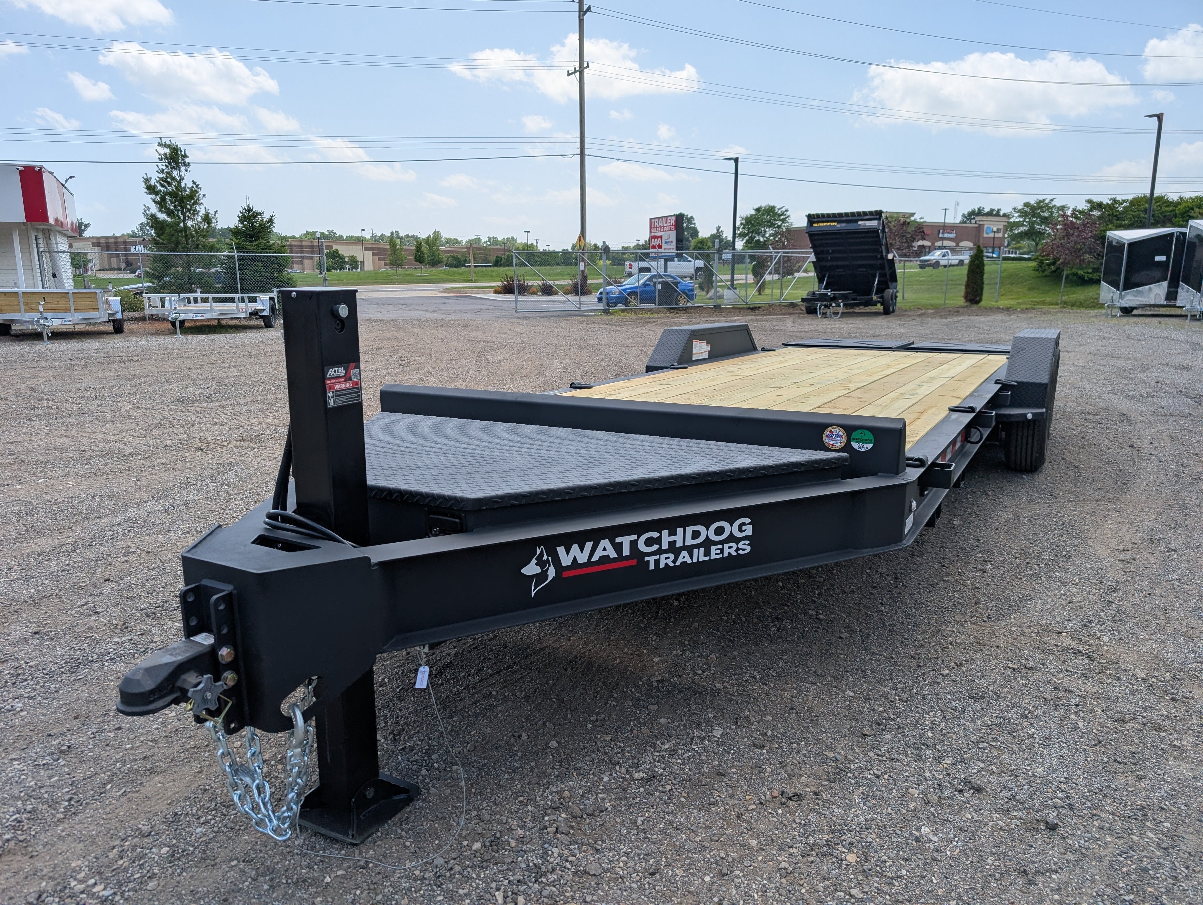 Watchdog® GBA 26ft Equipment Trailer — 14K GVWR Tandem Axle