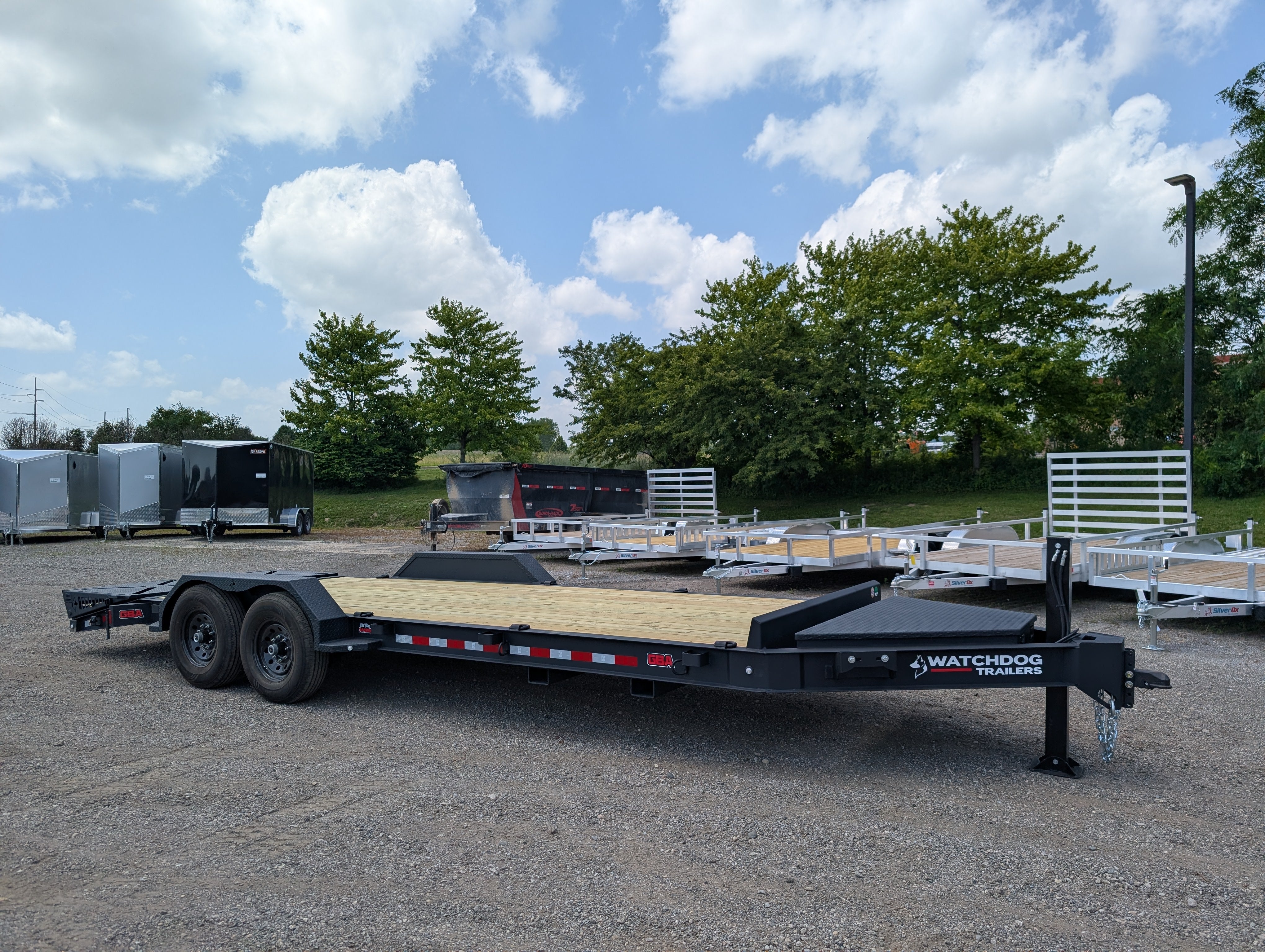 Watchdog® GBA 22ft Equipment Trailer — 14K GVWR Tandem Axle