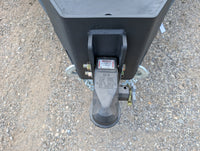Watchdog GBA 83 in equipment trailer — self-cleaning dovetail flatbed deck