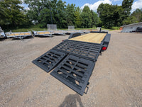 Watchdog GBA equipment trailer — matte black powdercoat finish detail