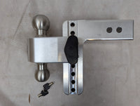 Weigh Safe 180 Turnover Adjustable Trailer Hitch with Dual Ball 2" Shank - component detail | AAA Trailer