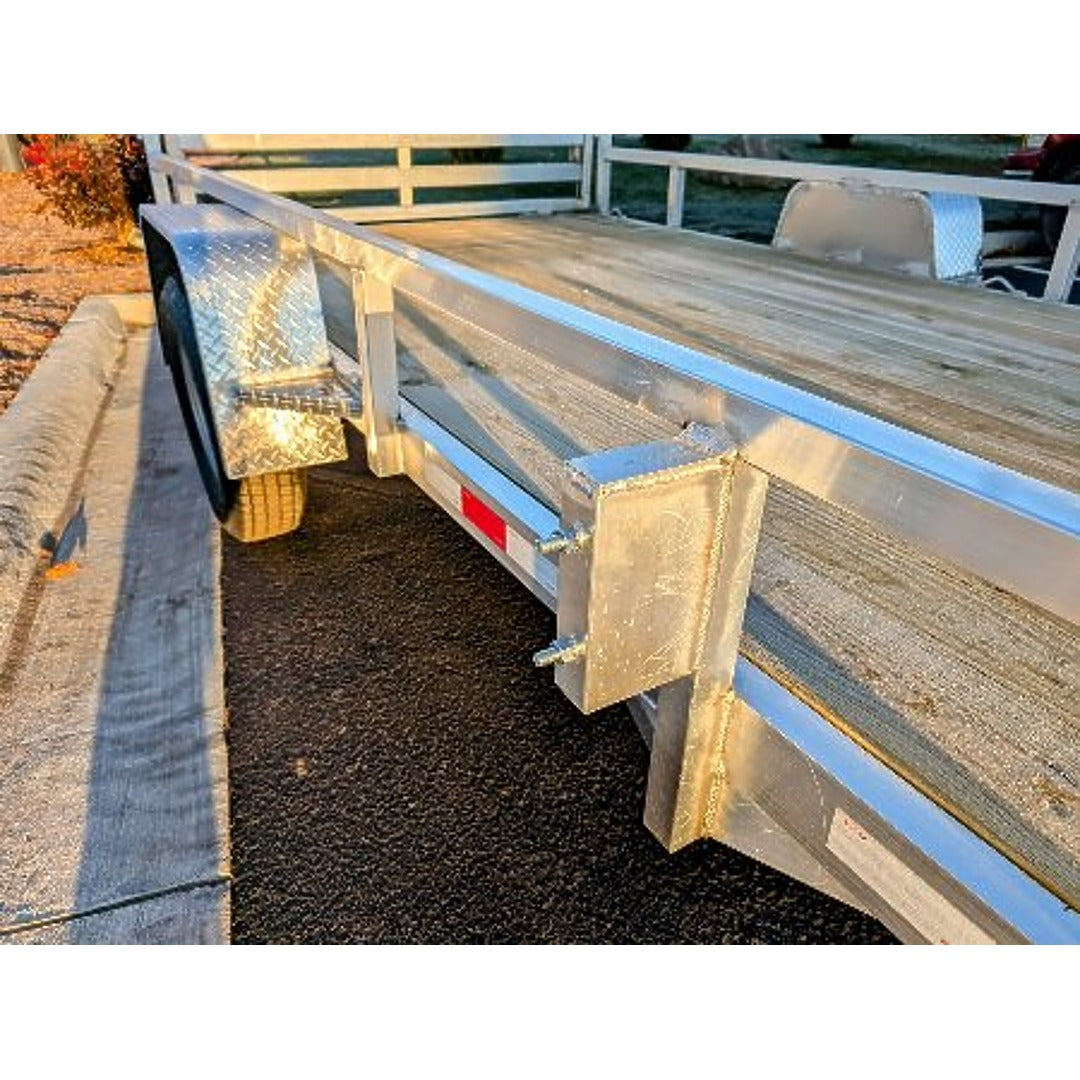 Weld On Spare Tire Mount – 5x4.5 Bolt Pattern | Aluminum Utility Trailer Spare Tire Carrier Bracket