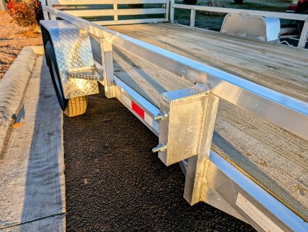 Weld On Spare Tire Mount – 5x4.5 Bolt Pattern | Aluminum Utility Trailer Spare Tire Carrier Bracket