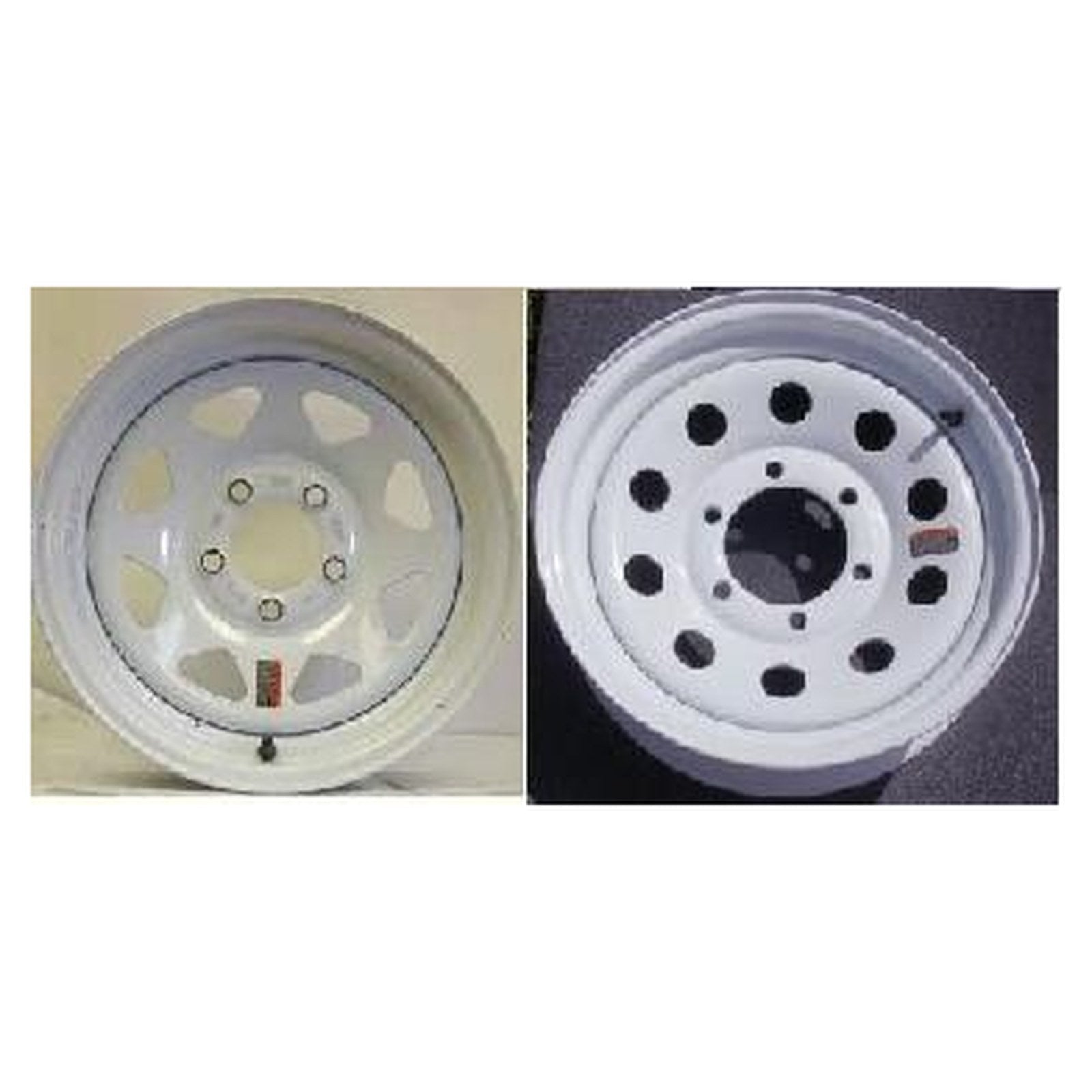 14-Inch White Spoke Wheel with 5.5-Inch Width and 5-4.50 Bolt Pattern
