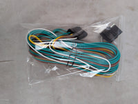 Trailer Wiring Harness Kit, 25ft Trailer Wire with 4 Flat Extension Connector, 4 Pin Flat Wishbond Wiring Light Kit - compone