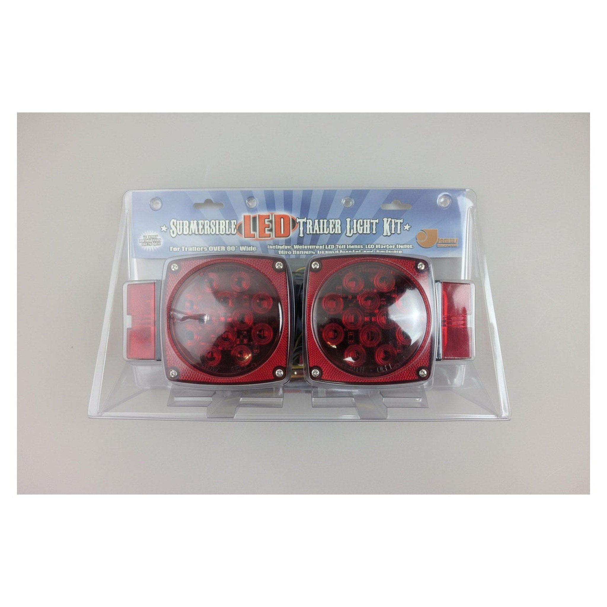 Jammy Universal LED Submersible/Marine & Boat Trailer Light Kit for Over 80" Trailers - 44 lb - full product view | AAA Trail