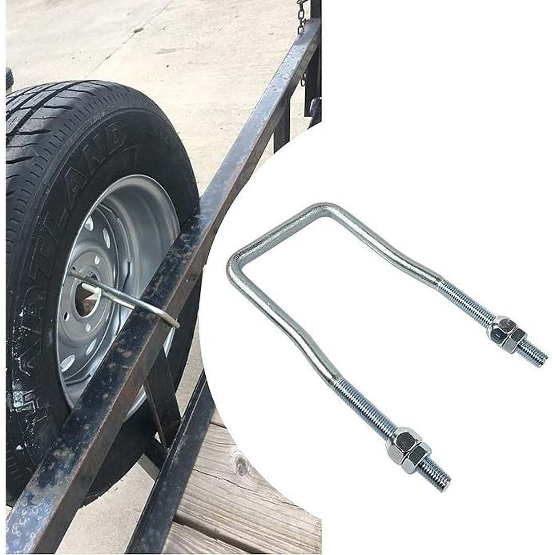 Heavy-Duty Trailer U-Bolt Spare Tire Carrier Bracket for Side Mount