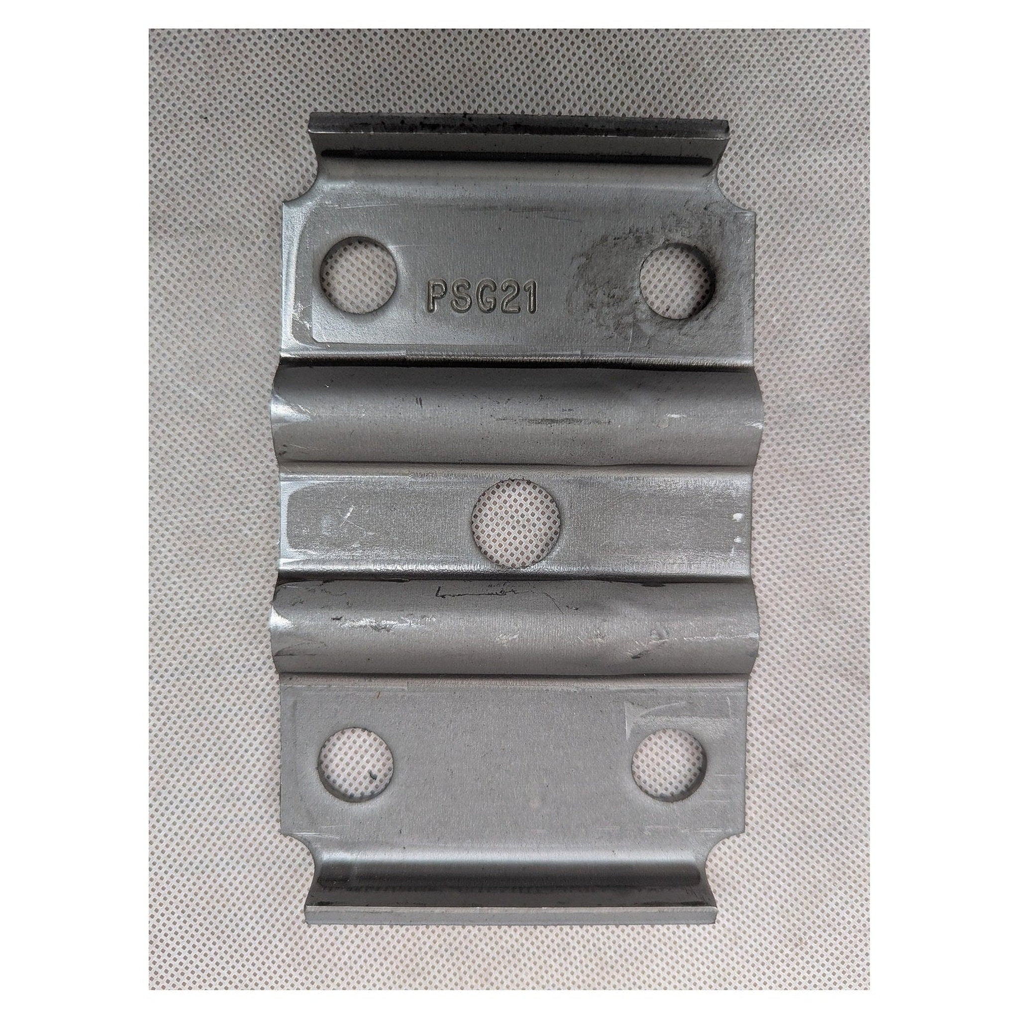 U-Bolt Plate for 3" Diameter Round Trailer Axle  - 1-3/4" Wide Spring - 9/16 or 1/2" U Bolts - full product view | AAA Traile