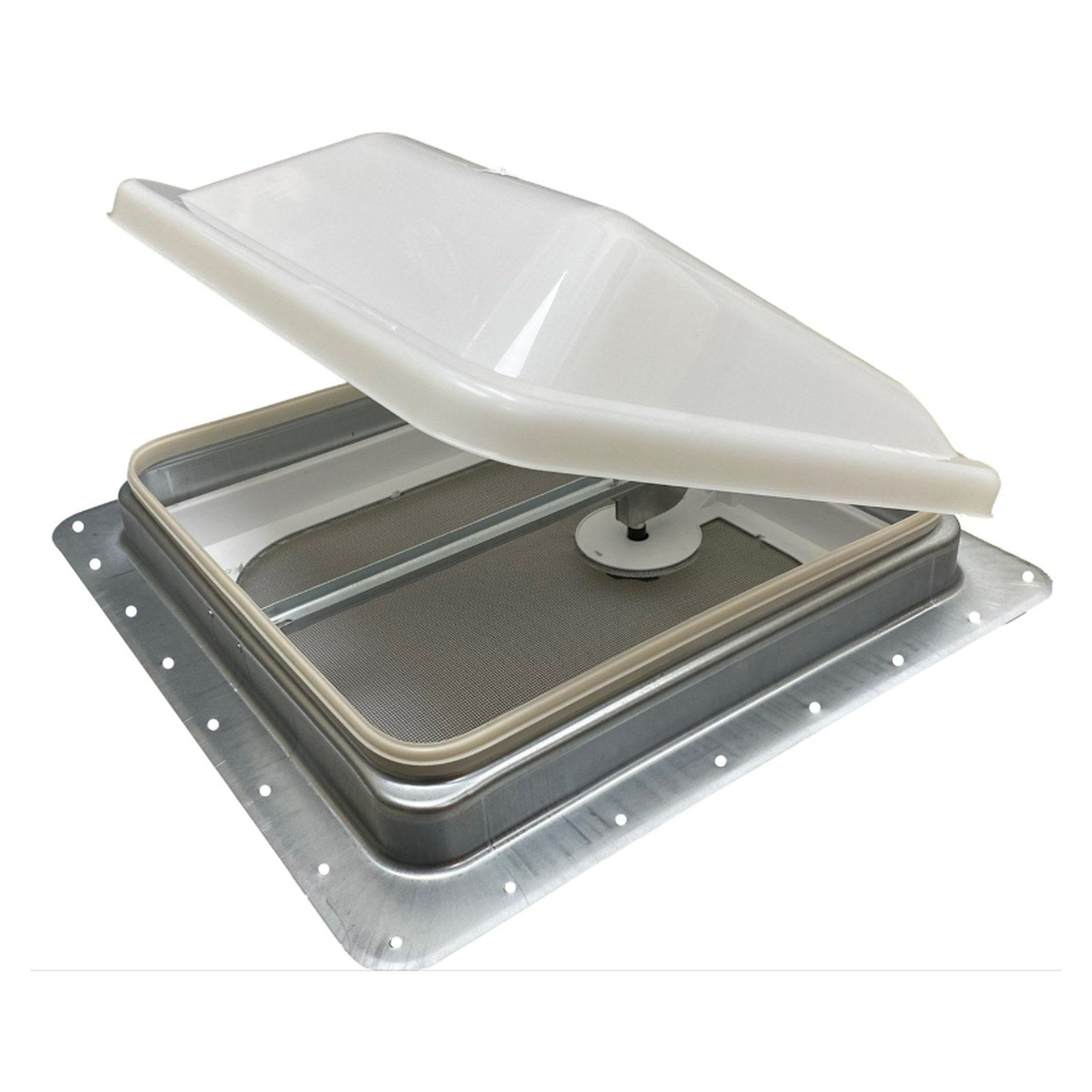 Ventline E-Z Lift Ventadome Trailer Roof Vent - Manual Lift - 14-1/4" x 14-1/4" - White - full product view | AAA Trailer