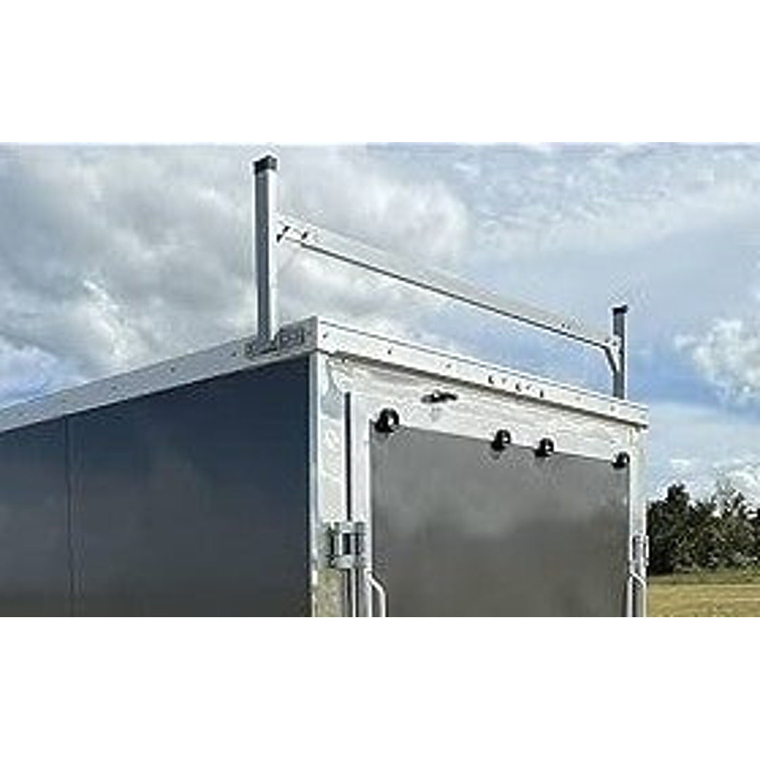Aluminum Ladder Rack for Flat Top Enclosed Cargo Trailer - Cut to Size