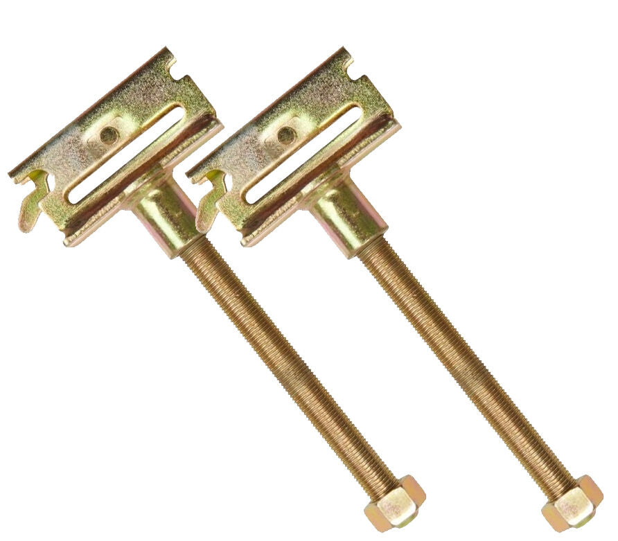 E Track Heavy Duty Spare Tire Mount - 5" Bolt Hanger for Enclosed Trailers, Trucks, Semis & Garages (2 Pack) - full product v