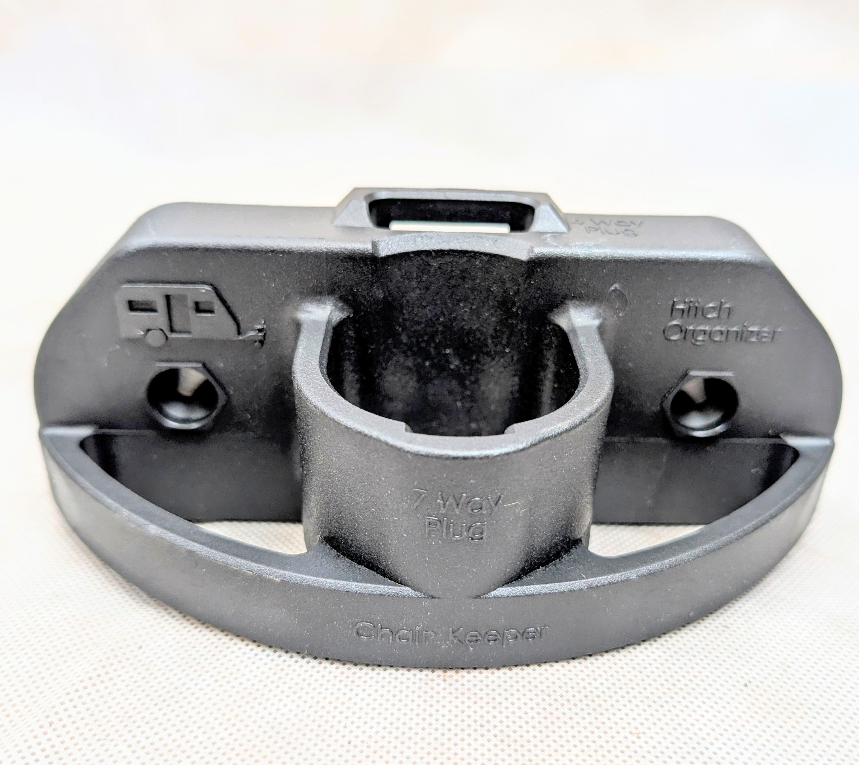 Trailer Towing 4 Flat or 7 Way Plug Holder Chain Cable Wire Harness Keeper - Bauer Products - full product view | AAA Trailer