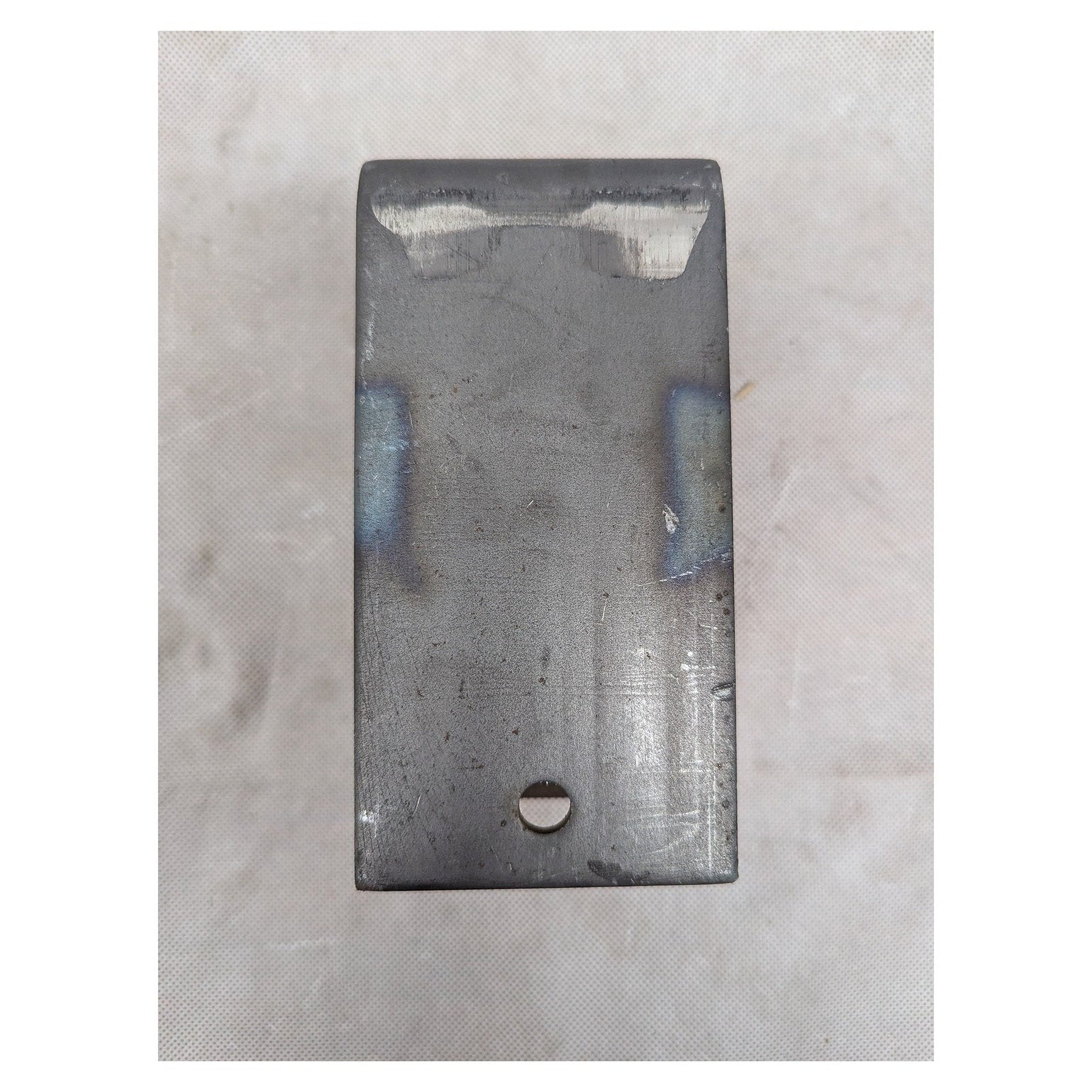 2" Wide Slipper Spring Rear Hanger - w 7/16" Keeper Bolt HG-3028-R - full product view | AAA Trailer