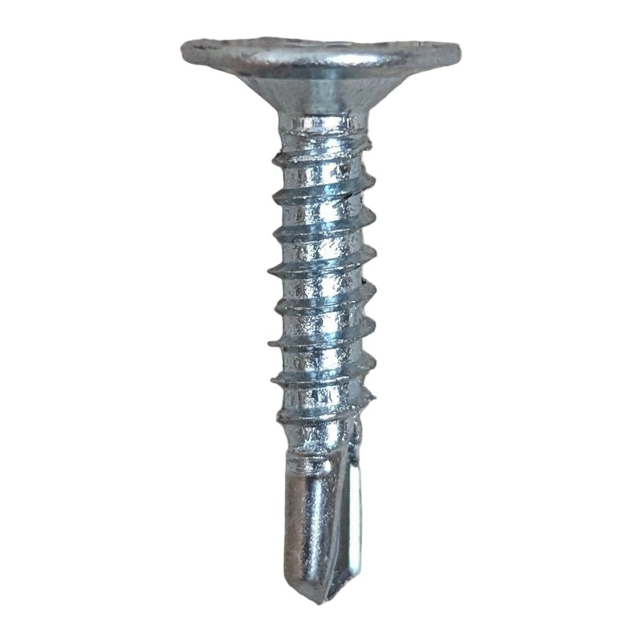 Wood to Steel Self-Drilling Trailer Wall Board Screws – Zinc Plated Wafer Head – 1 lb (~165) - 1 lb - full product view | AAA