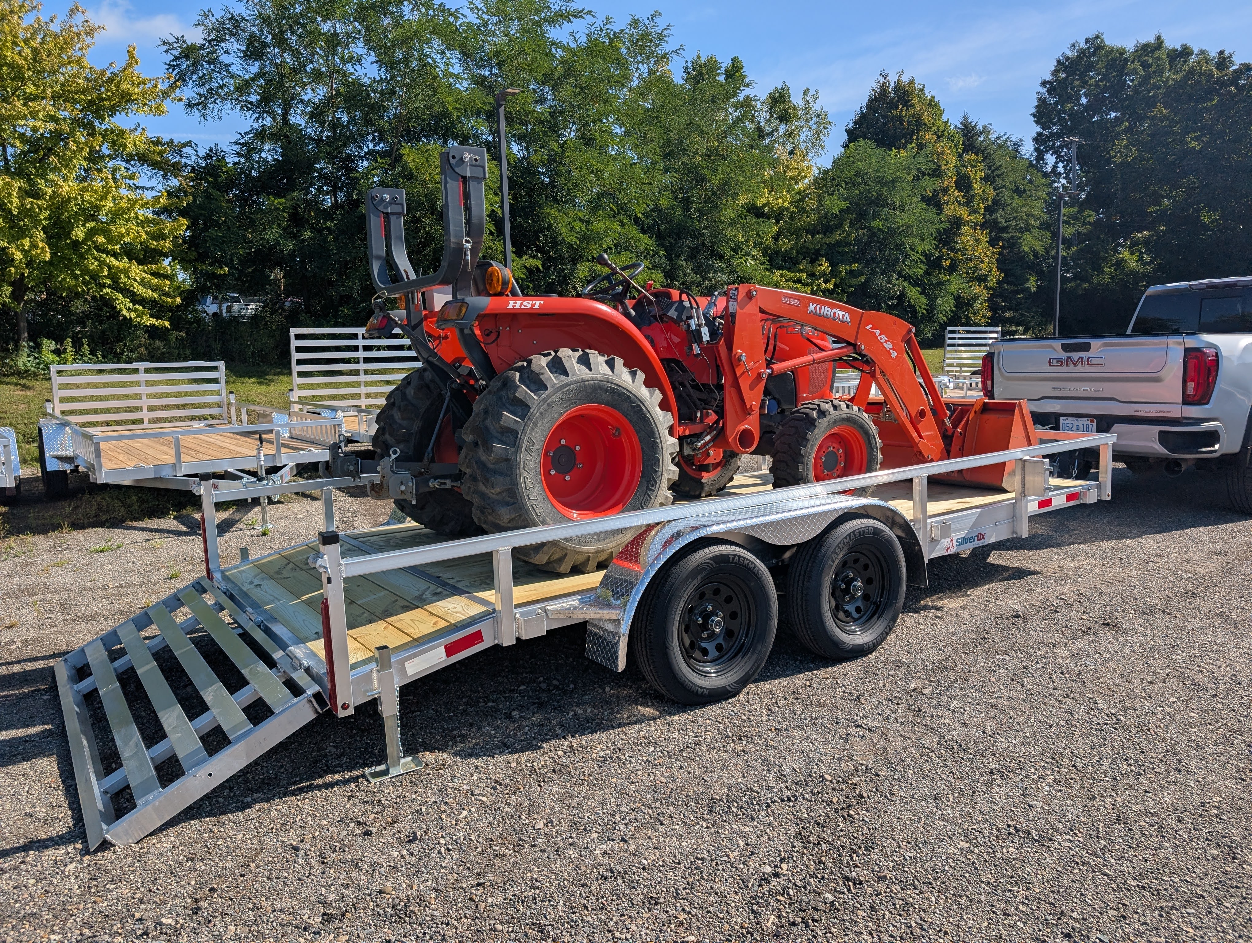 Silver Ox 7x16 Tandem Axle Aluminum Trailer — HD Ox Tail Dovetail Package part 7X16TAHDOT — view 6