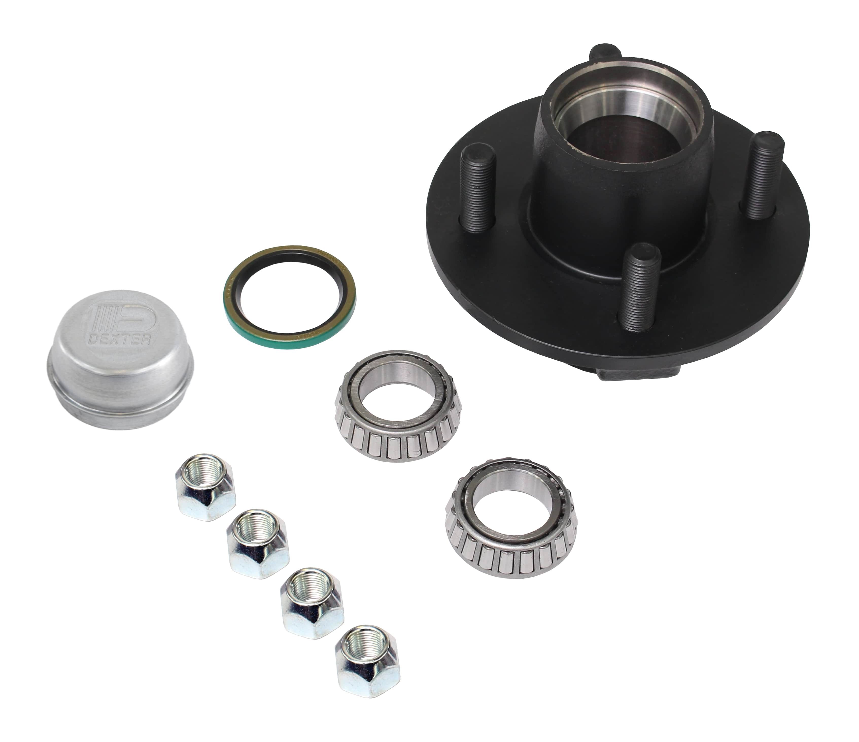 Dexter K08-091-91 Trailer Idler Hub Kit – 2,000 lb Axle – 4 on 4 Bolt Pattern - 2,000 lb - full product view | AAA Trailer