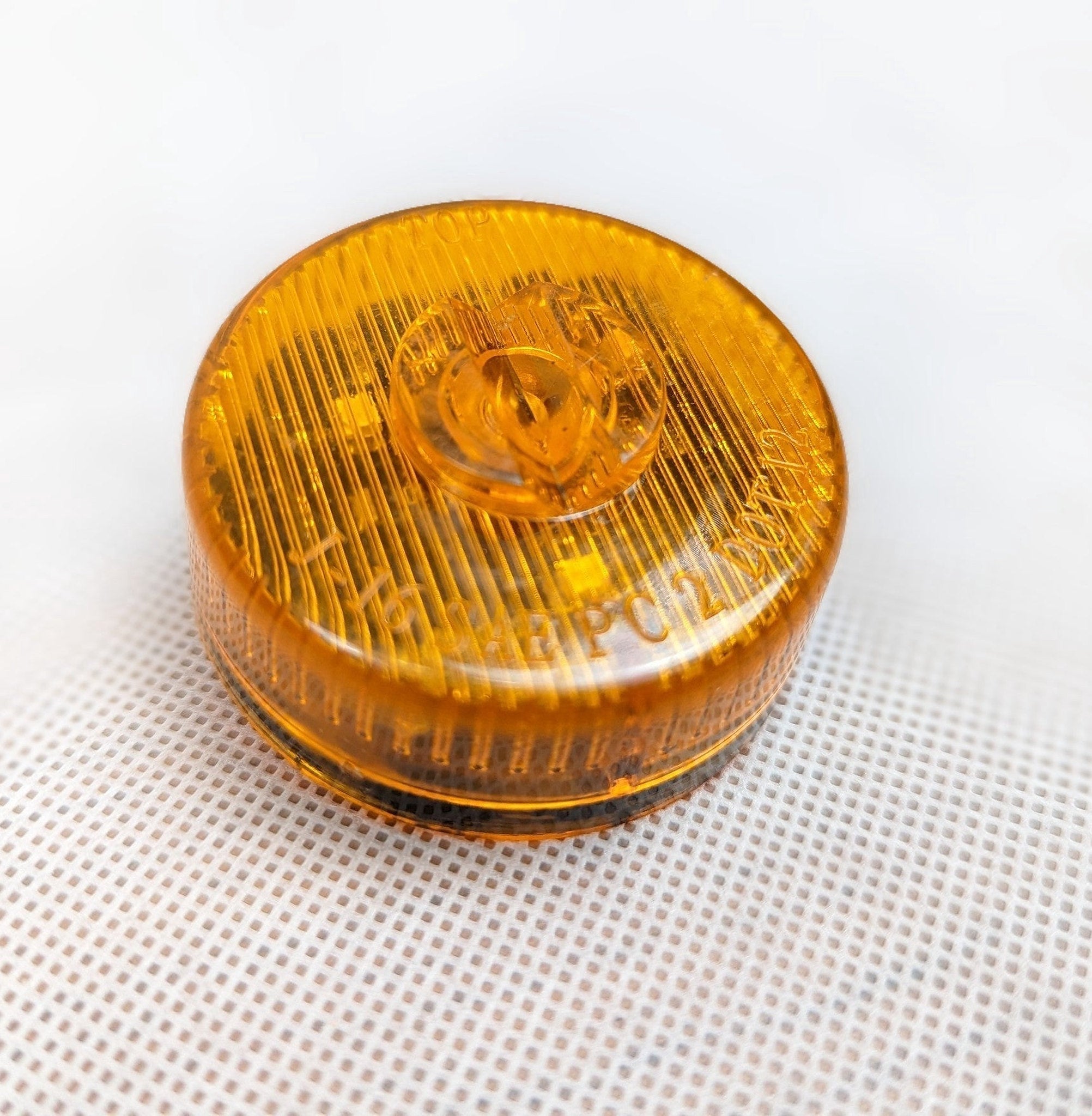 2" Round LED Clearance/Marker Light - Amber - full product view | AAA Trailer