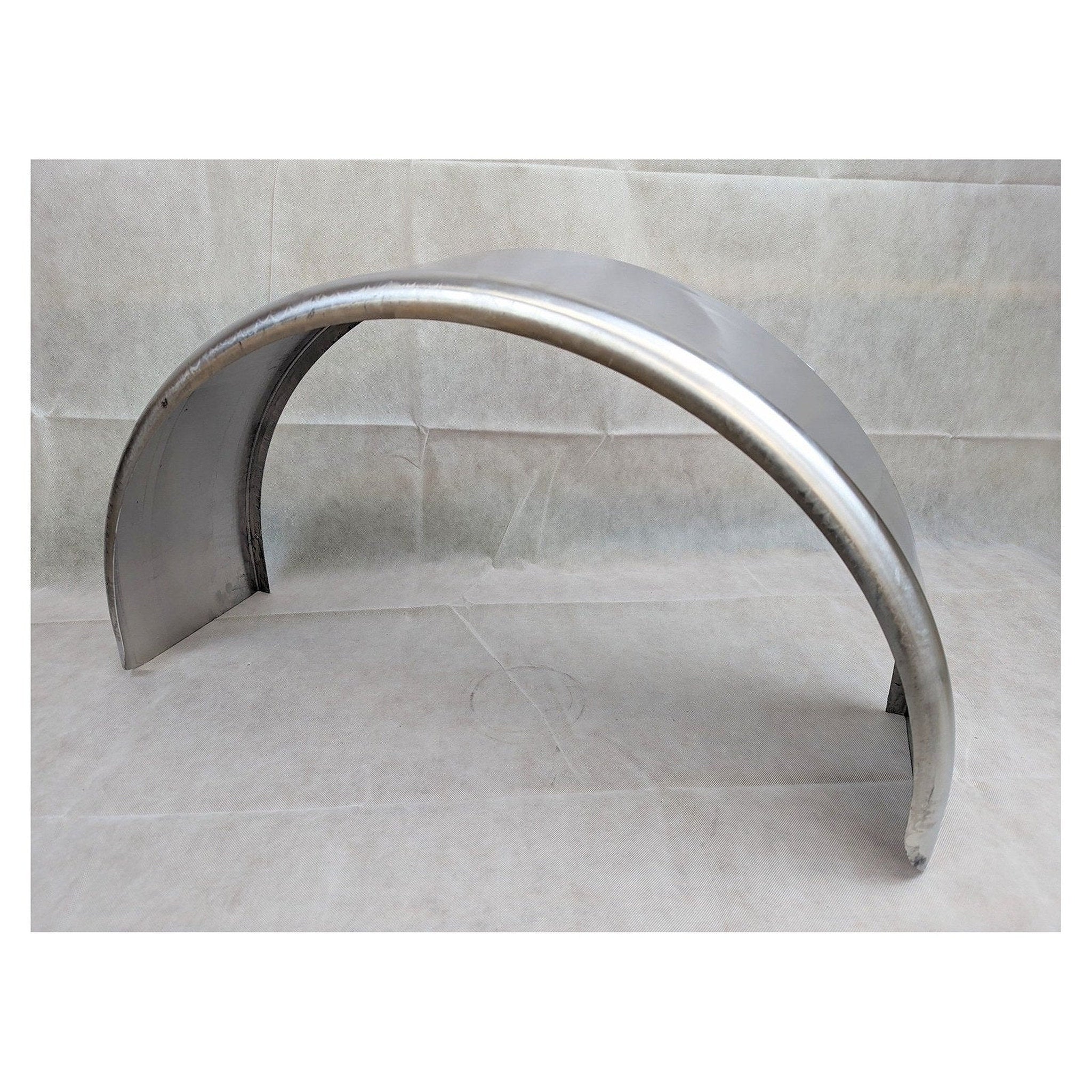 Kampco 32x9 Smooth Aluminum Single Axle Round Trailer Fender - One Fender - 32x9 - full product view | AAA Trailer