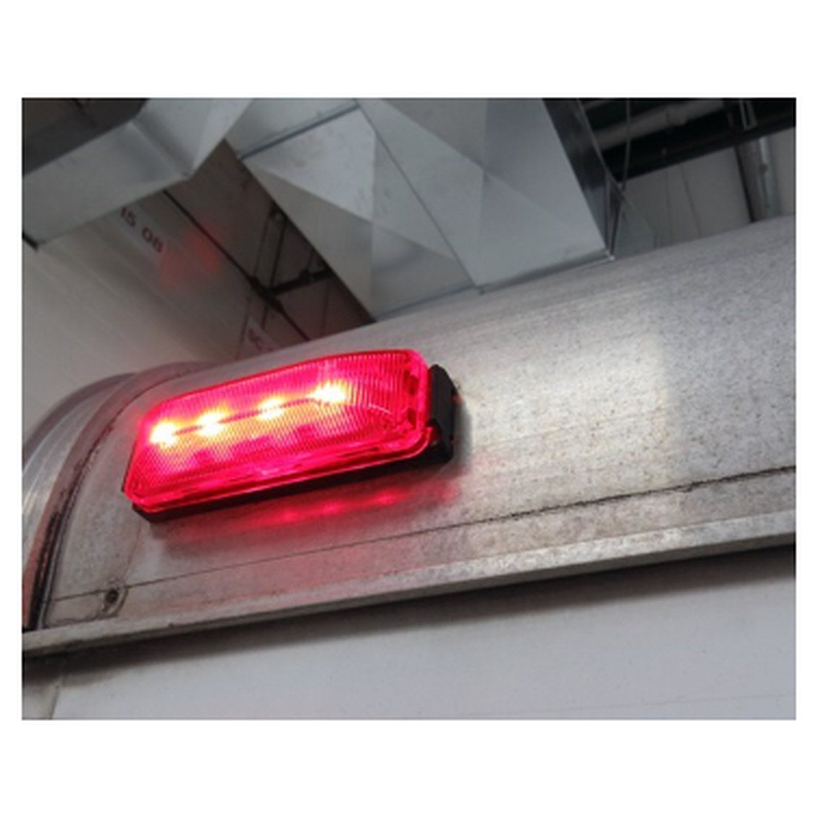 LED Rectangular 3 3/4" x 1 1/4" Red Clearance Light Optronics MCL75RB - full product view | AAA Trailer