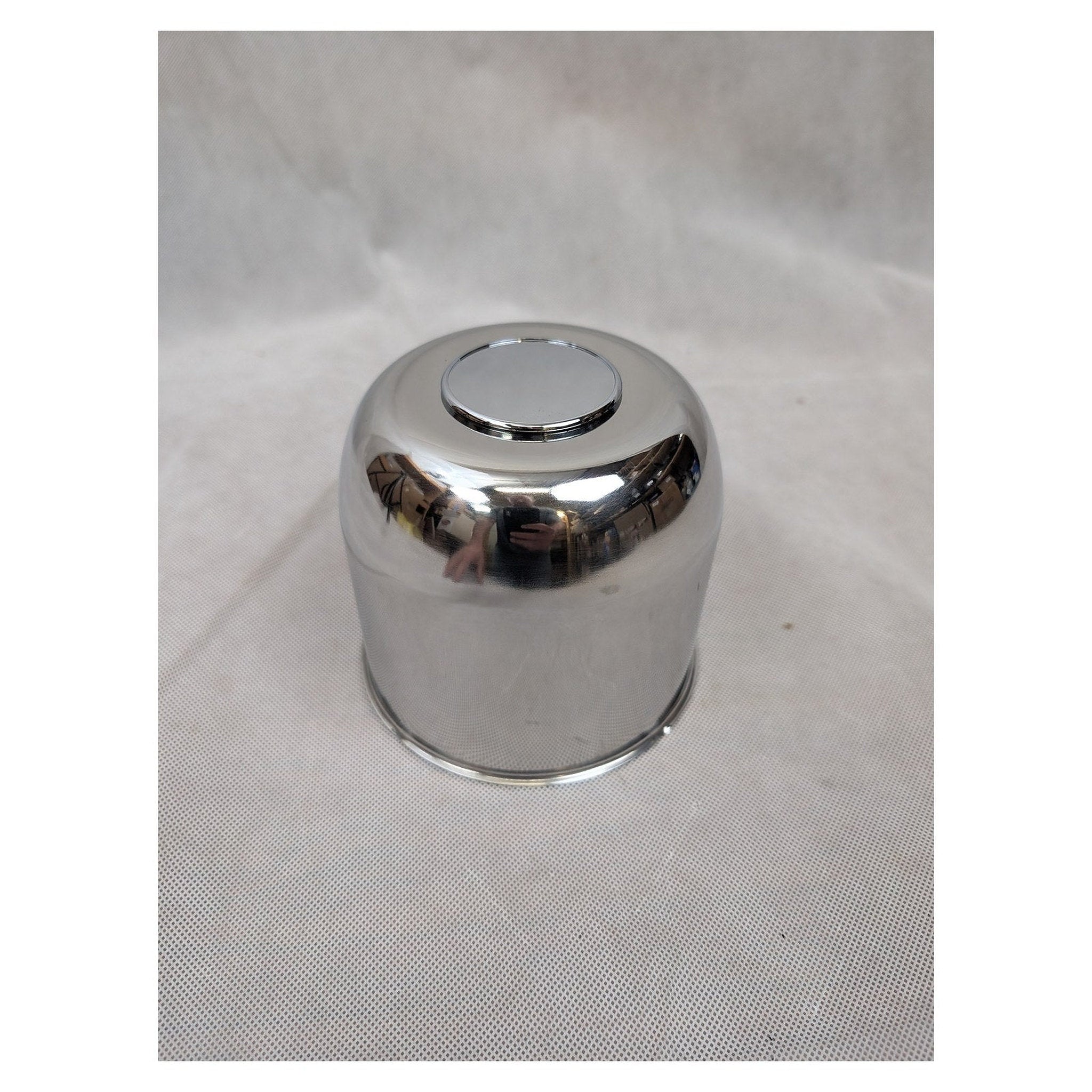 Taskmaster Stainless Steel Trailer Wheel Center Cap 5.12" Pilot - full product view | AAA Trailer