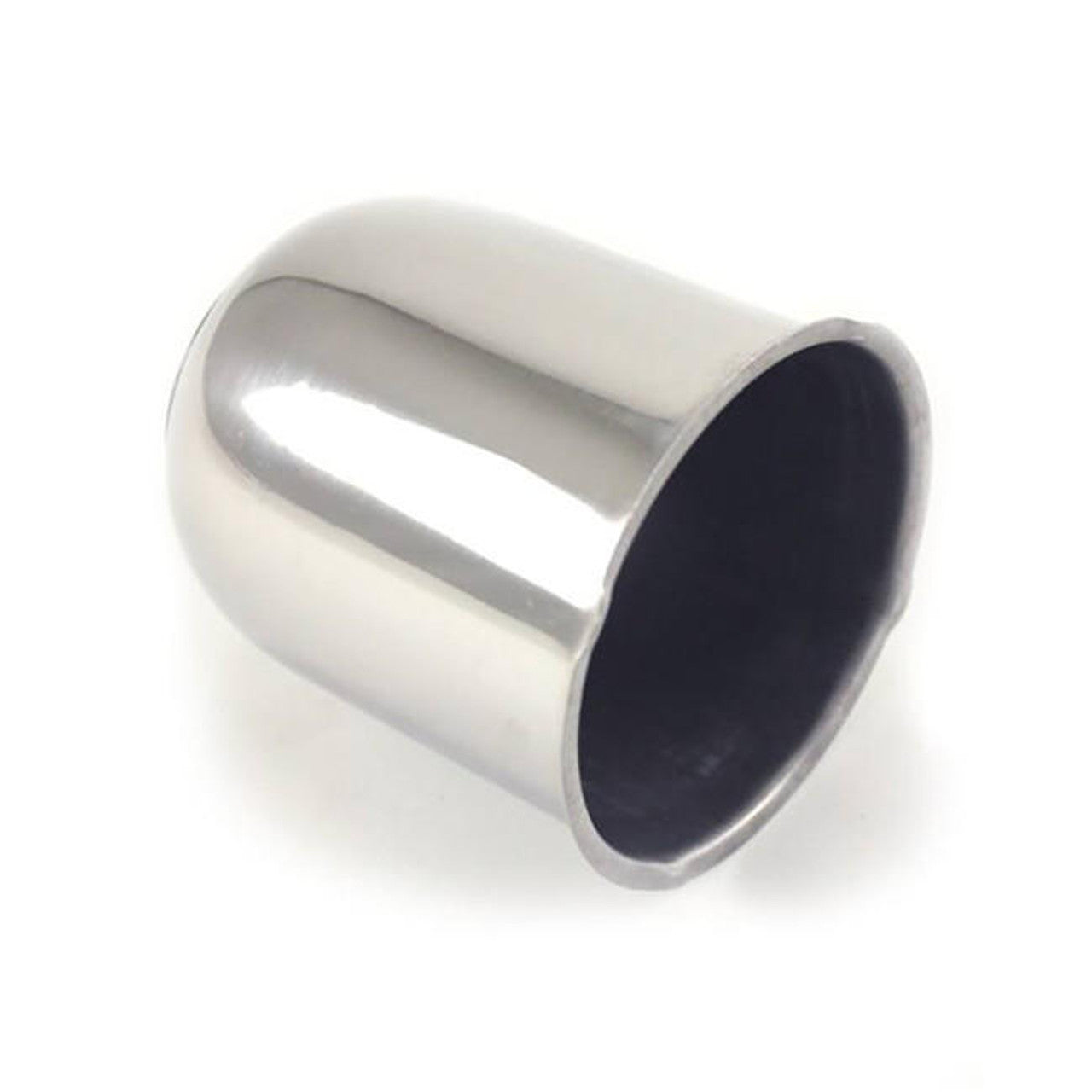 Stainless Steel Trailer Wheel Center Cap 3.19" Diameter - full product view | AAA Trailer
