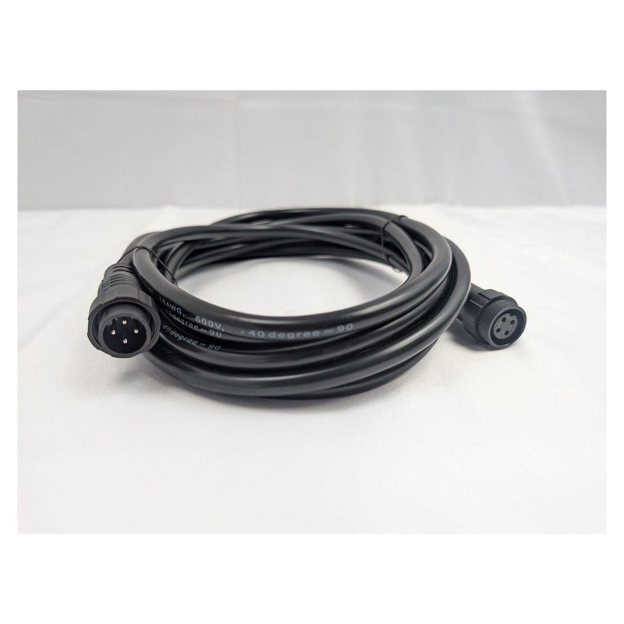 KTI 74-06 15 ft Extension Cord for 2-Button and 3-Button Dump Trailer Remotes - complete 15 foot extension cord with male and female 4-pin connectors | AAA Trailer