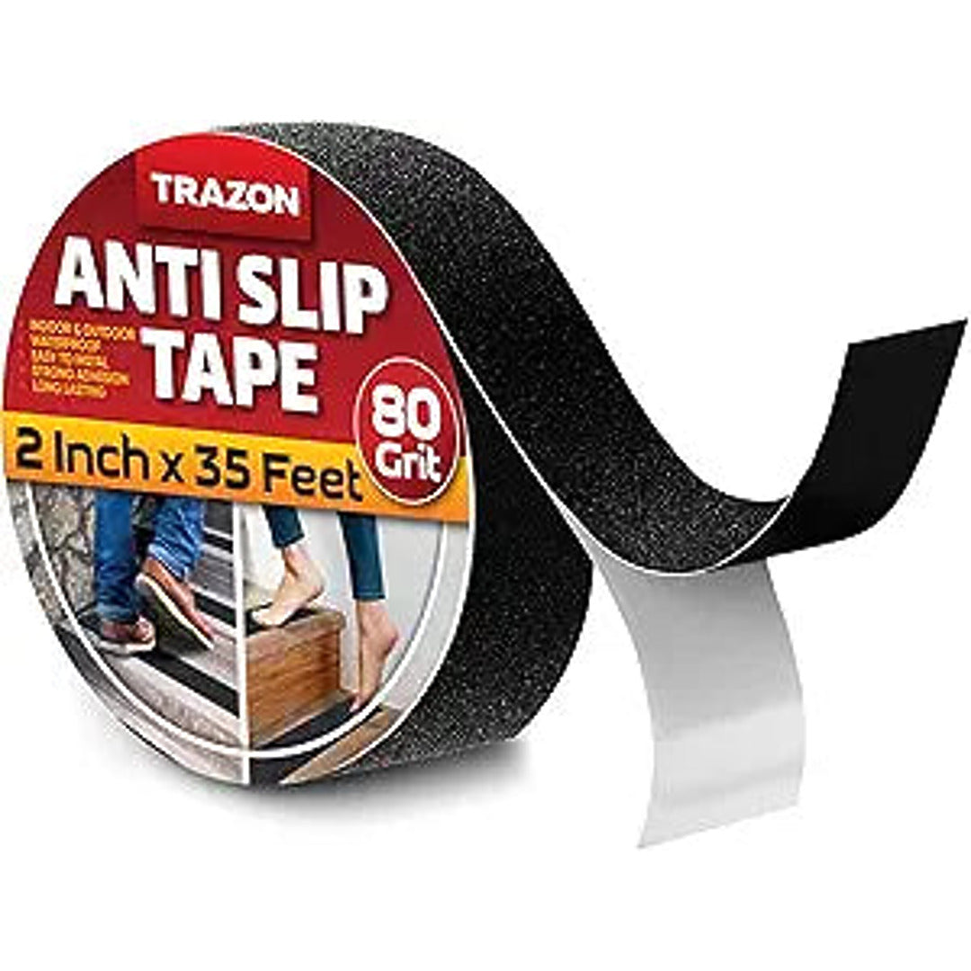Grip Tape - Heavy Duty Anti Slip Tape for Trailer Ramps  Waterproof 2Inch x 35Ft