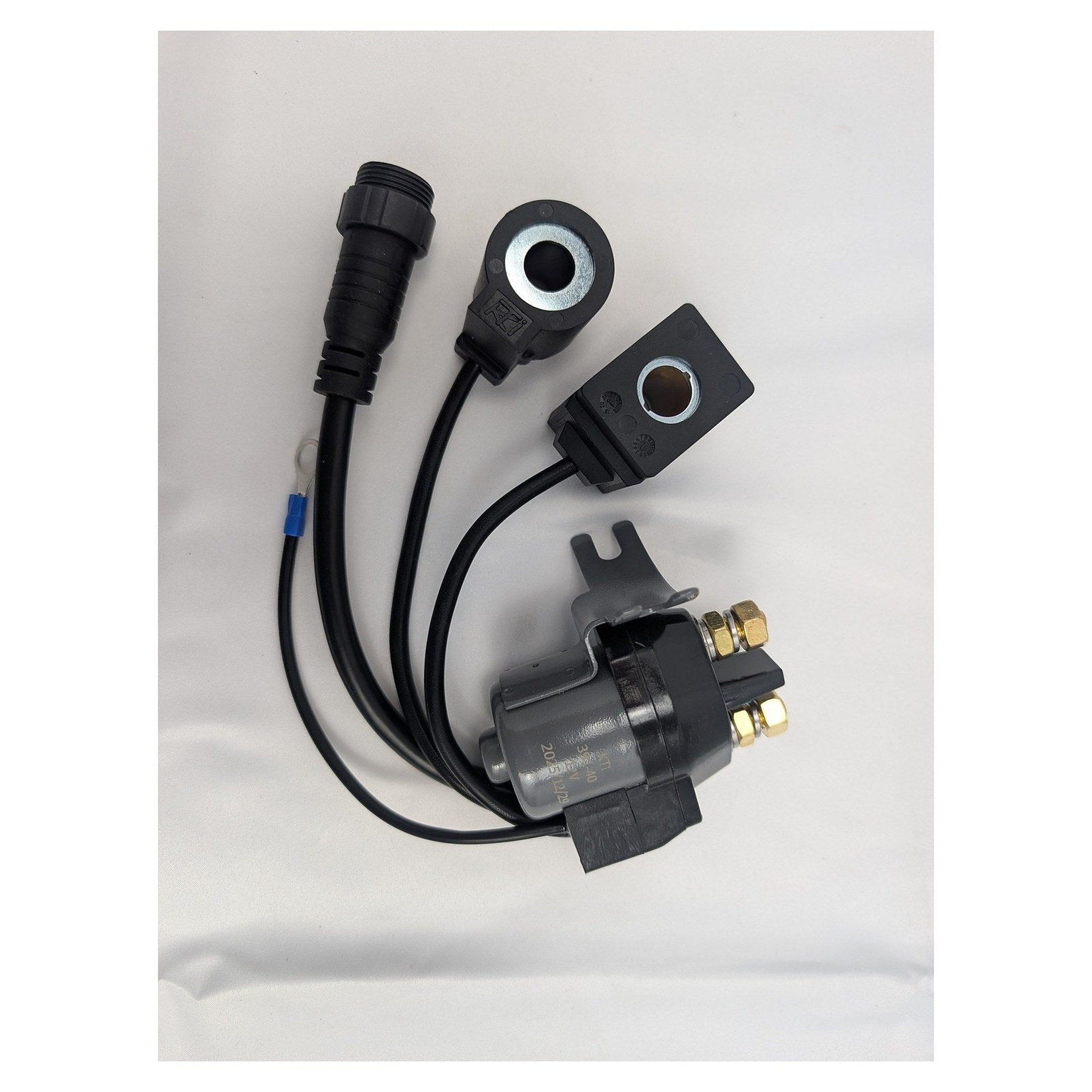 KTI 391-40 12V DC Potted Double-Acting Solenoid - complete kit with coils and 4-pin connector | AAA Trailer