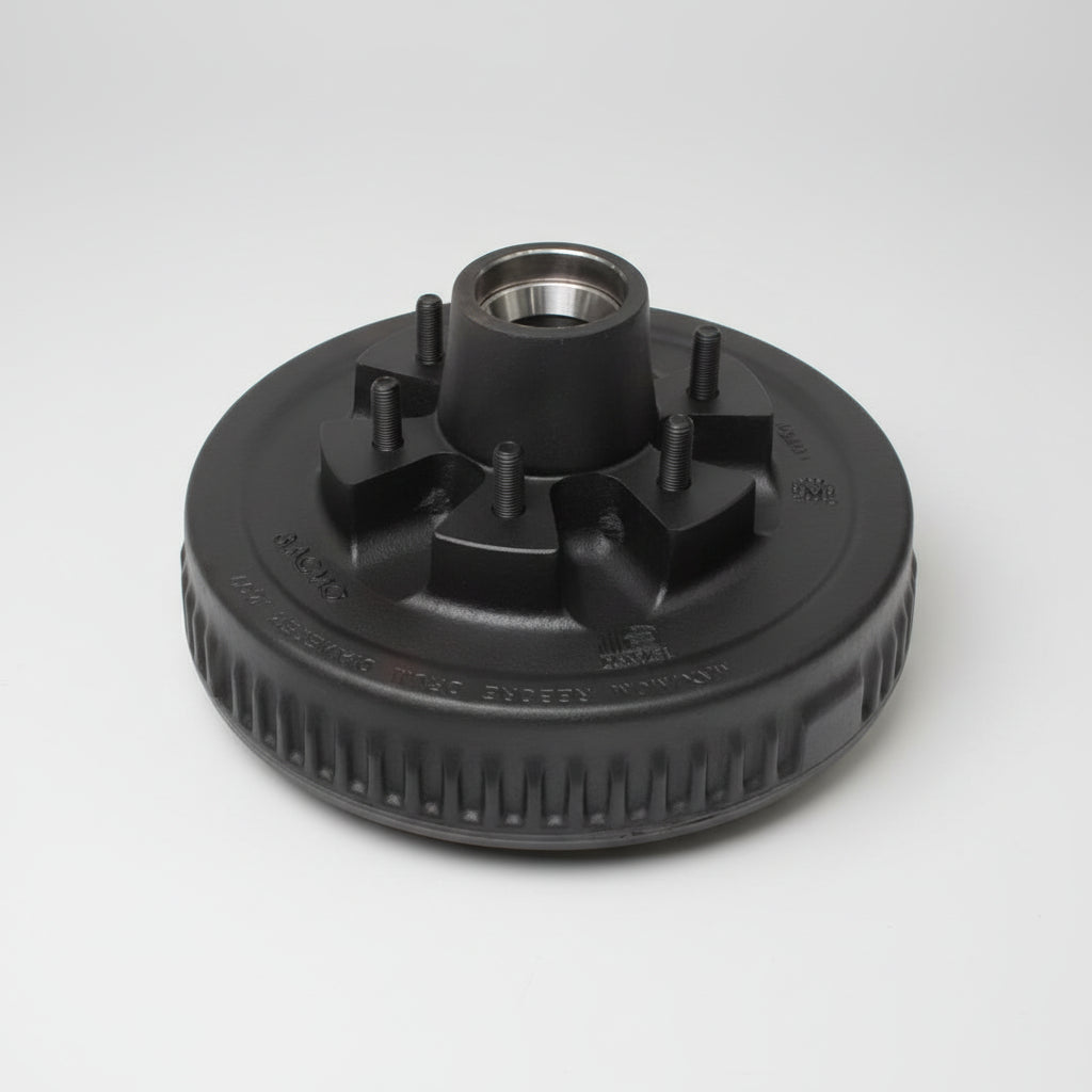 6K Trailer Hub Drum 6 on 5.5 – Dexter 008-201-09 12x2 Fits Standard Axles - 6,000 lb - full product view | AAA Trailer