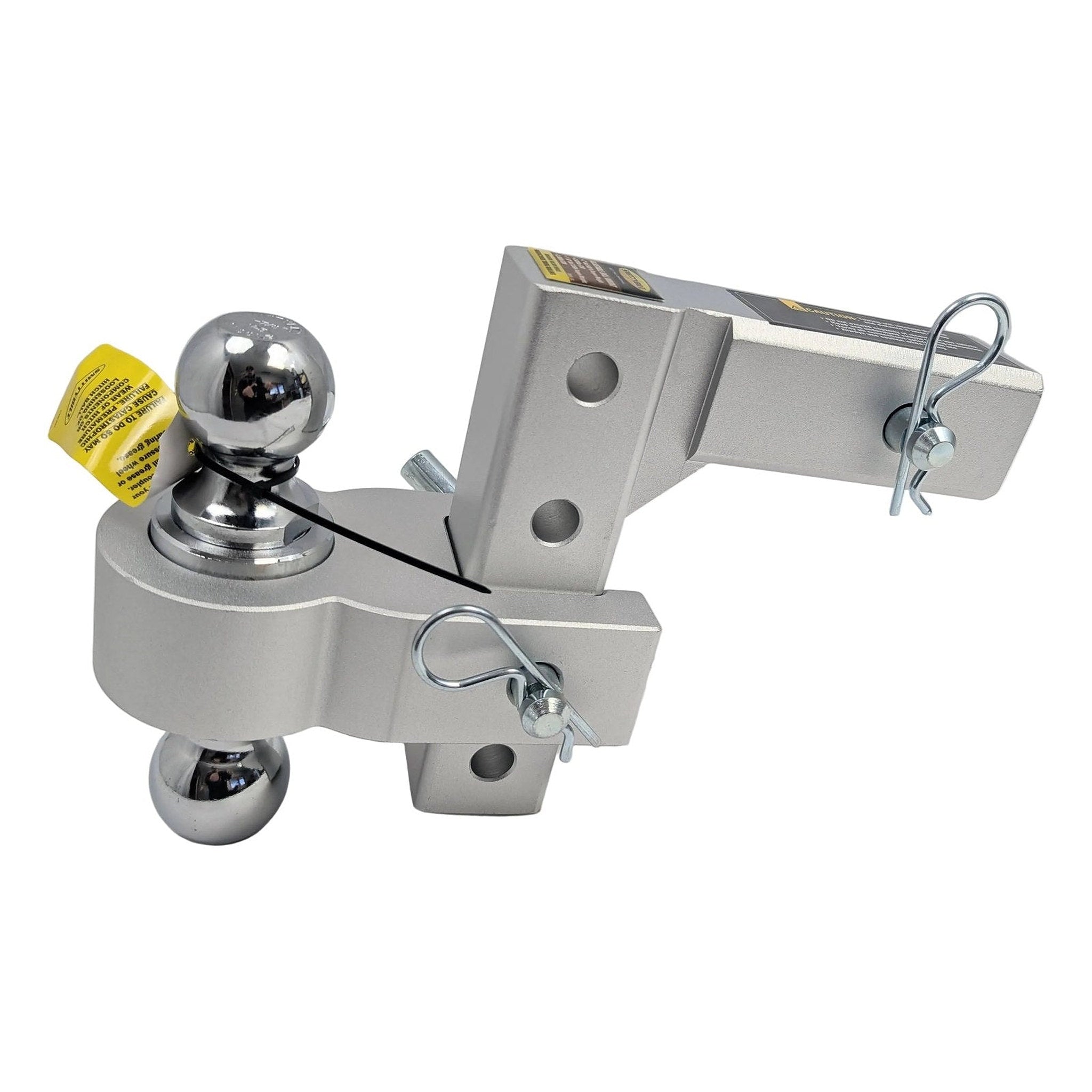 Smittybilt 6" Adjustable Aluminum Drop Hitch – Dual Ball (1-7/8" & 2") – Fits 2" Receiver – Model 2925 - 5,000 lbs - full pro