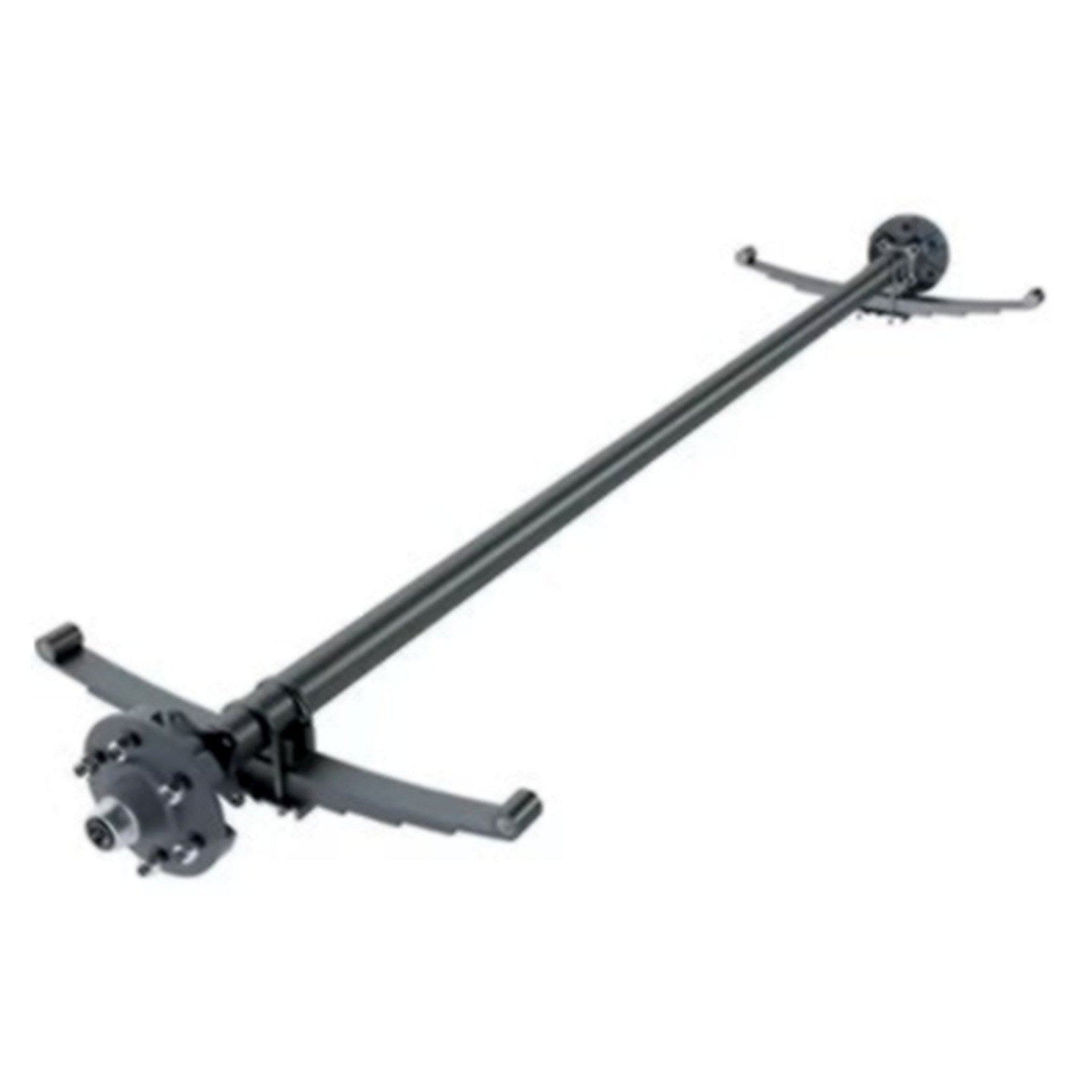 Terran 3,500 lb Trailer Axle – 95" Hub Face – 80" Spring Center – 5 on 4.5 – Idler Axle Kit