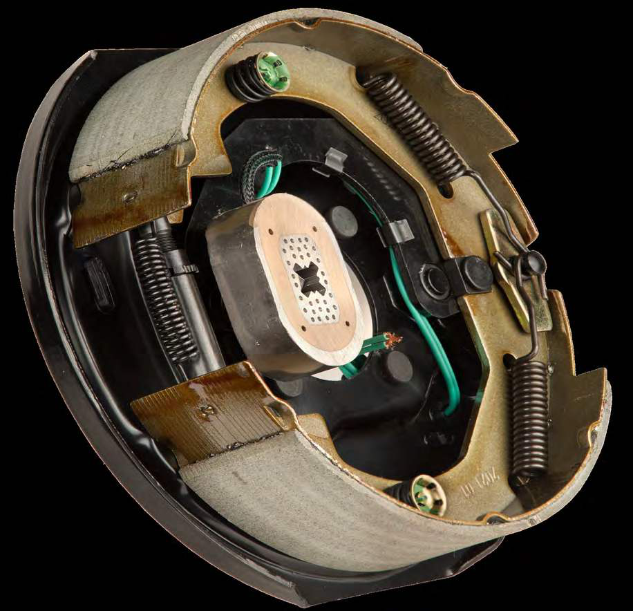 Ultra-Fab Manual Adjust Electric Trailer Brake – 10" x 2-1/4" | 3,500 lb | 5-Year Warranty - 3,500 lb - full product view | A