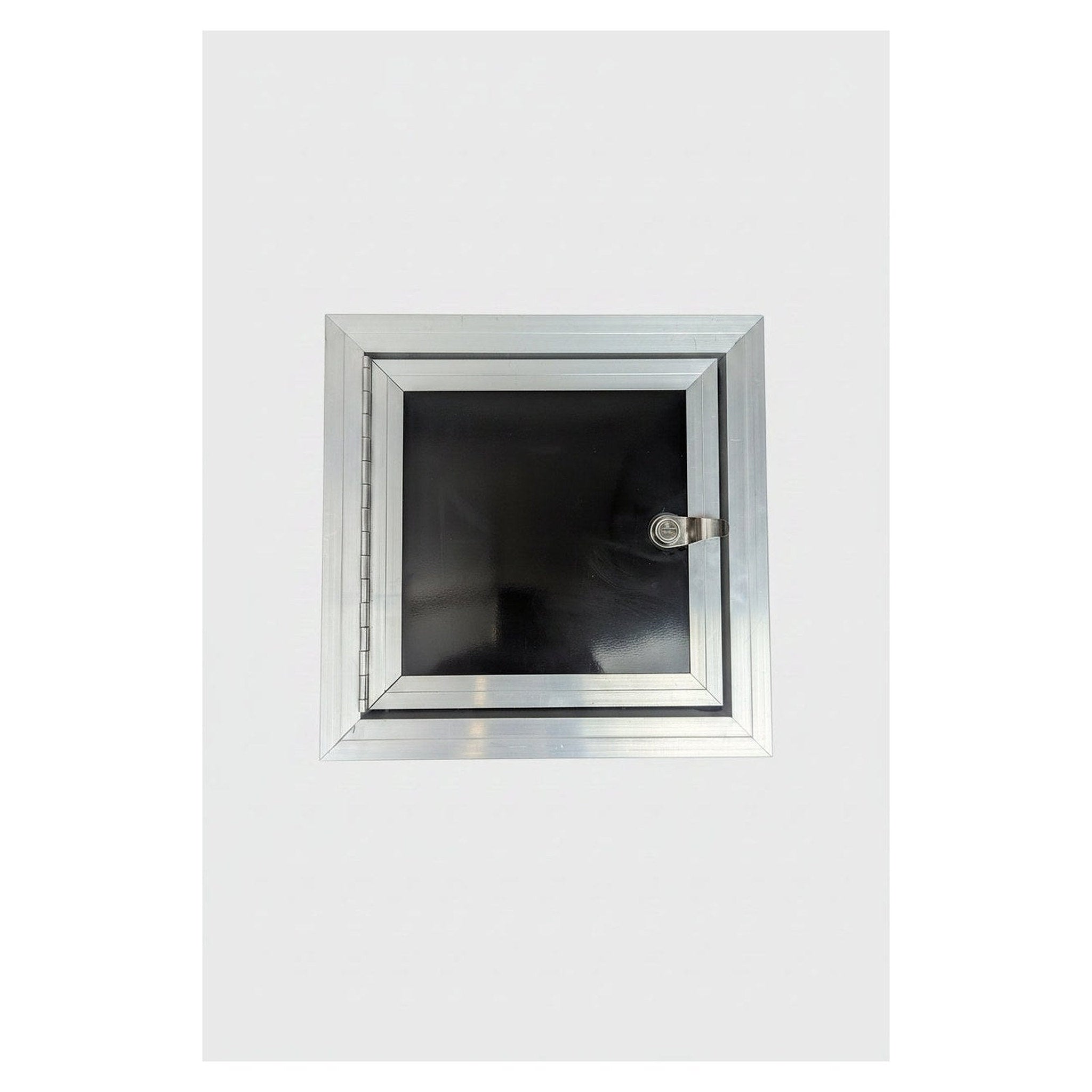 Side Fuel Door for Cargo and Snowmobile Trailer - Aluminum with Key - full product view | AAA Trailer