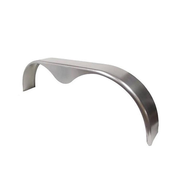 Aluminum Tandem Fender 9x72x20 Smooth Teardrop - 9x72x20 - full product view | AAA Trailer