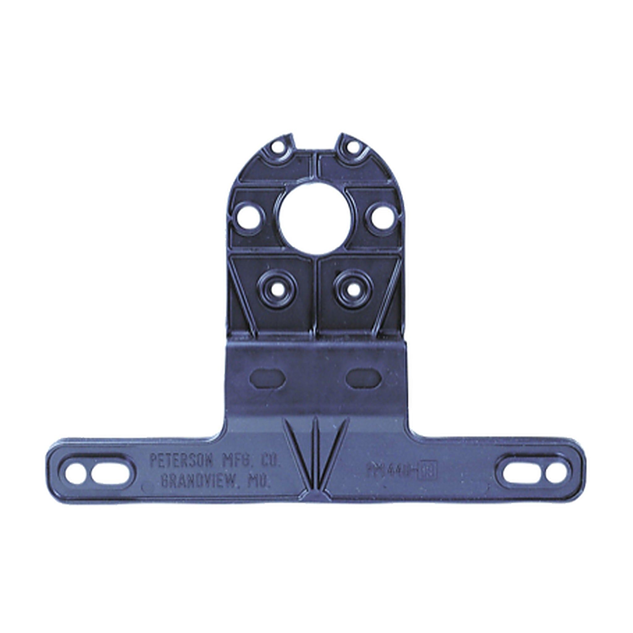 Peterson universal black plastic trailer license plate bracket