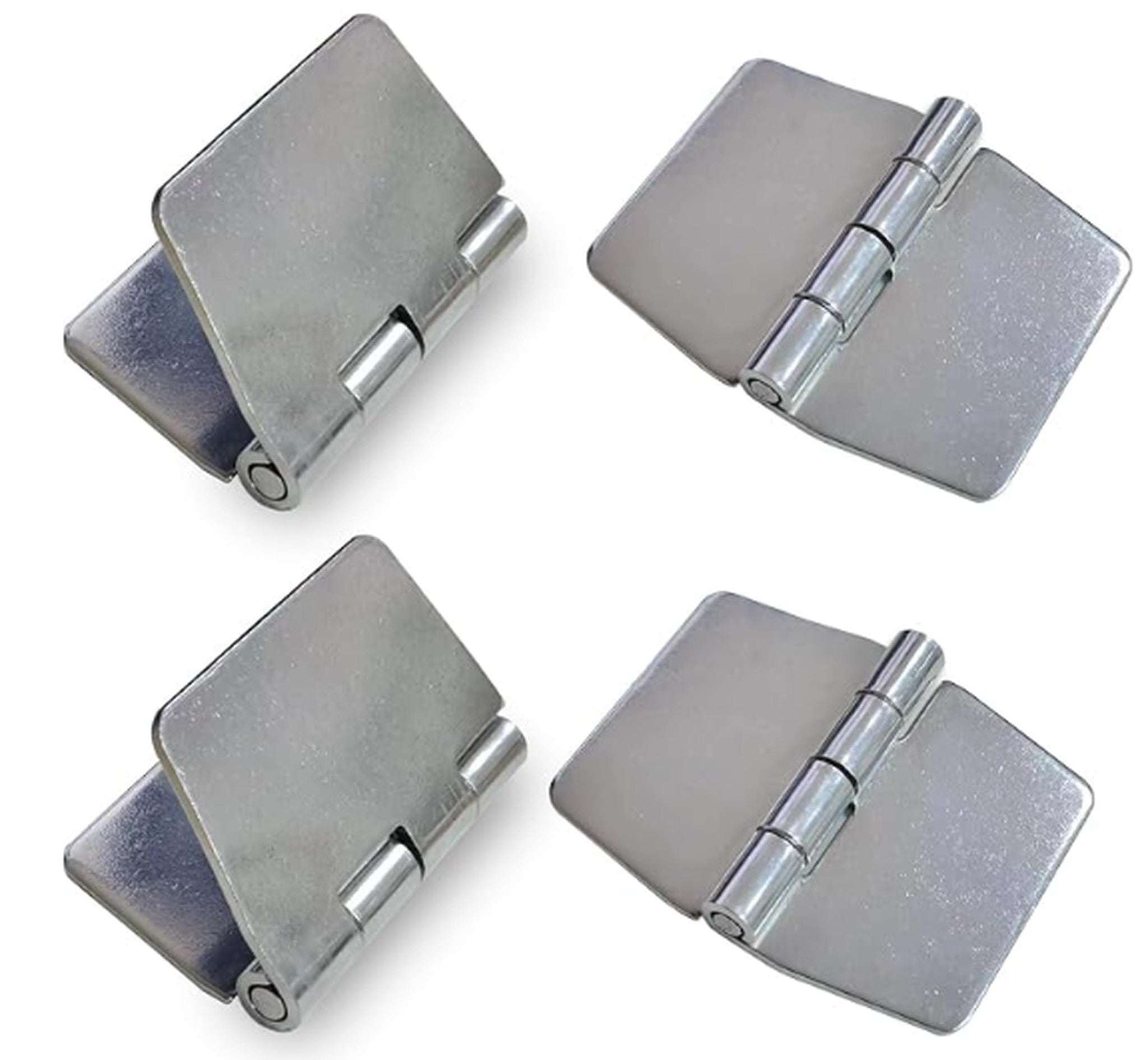 Heavy-duty weldable steel butt hinge for dump trailer pump box lid — 2.4 x 2.9 in | AAA Trailer