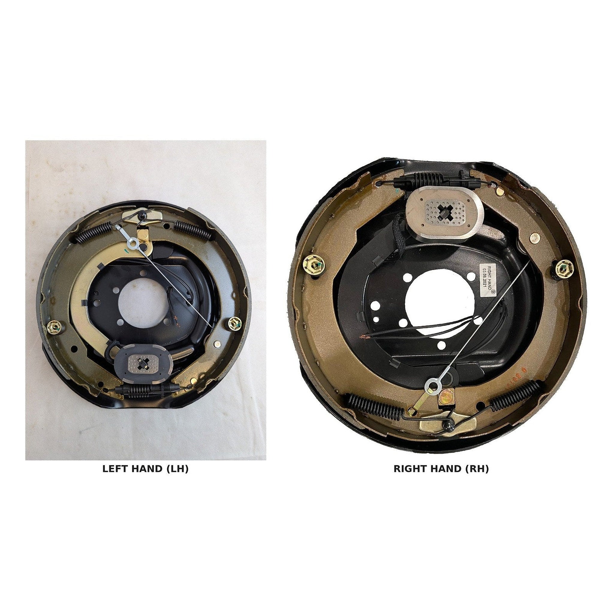 TruRyde 12" x 2" Self-Adjusting Electric Trailer Brake Assembly — BK-12E-01SA (L — LH and RH side-by-side | AAA Trailer