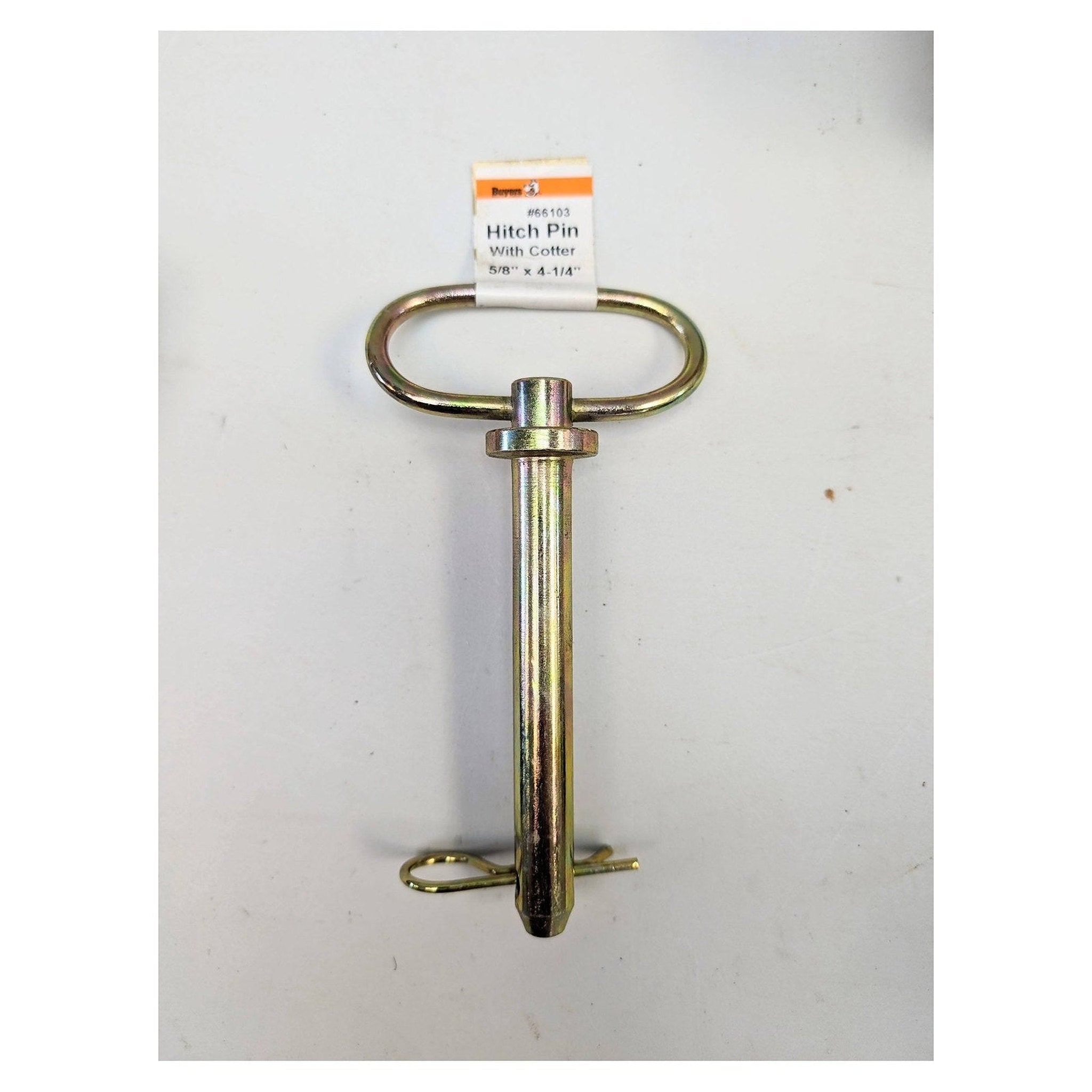 BUYERS PRODUCTS Hitch Pin: 1/2in Pin Dia, 4 1/4 in Overall Lg, 4 1/4 in Usable Lg, Cotter Pin - full product view | AAA Trail
