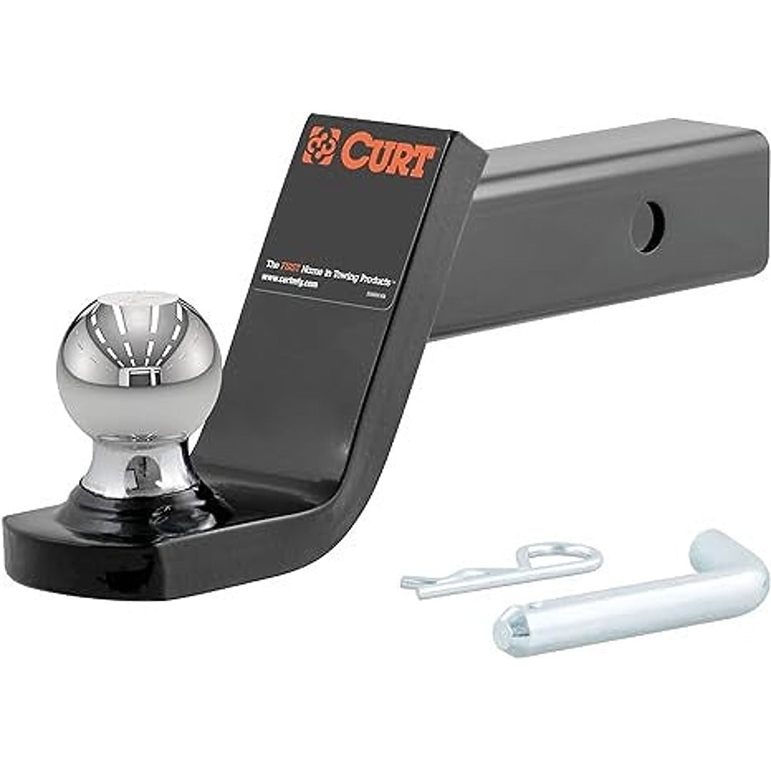 CURT 45154 Mount 2" Ball & Pin, 2" Receiver, 7,500 lbs, 4"Drop