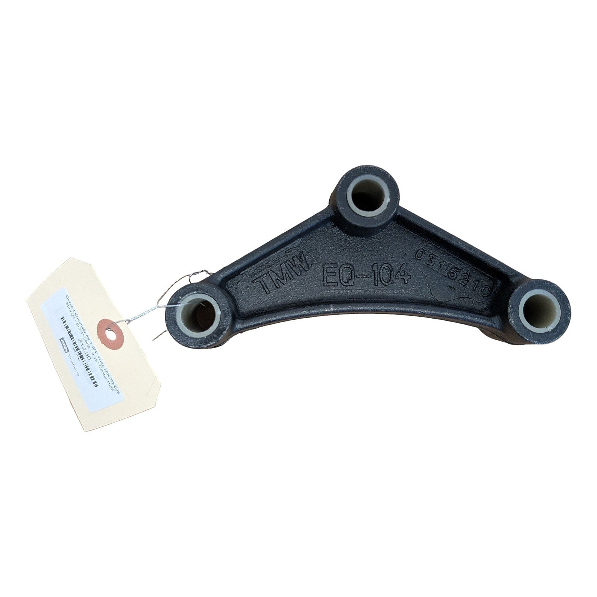 Curved Equalizer for 1-3/4" Wide Double-Eye Springs - 5-3/4" Long - 9/16" Center Hole EQ 104 - full product view | AAA Traile