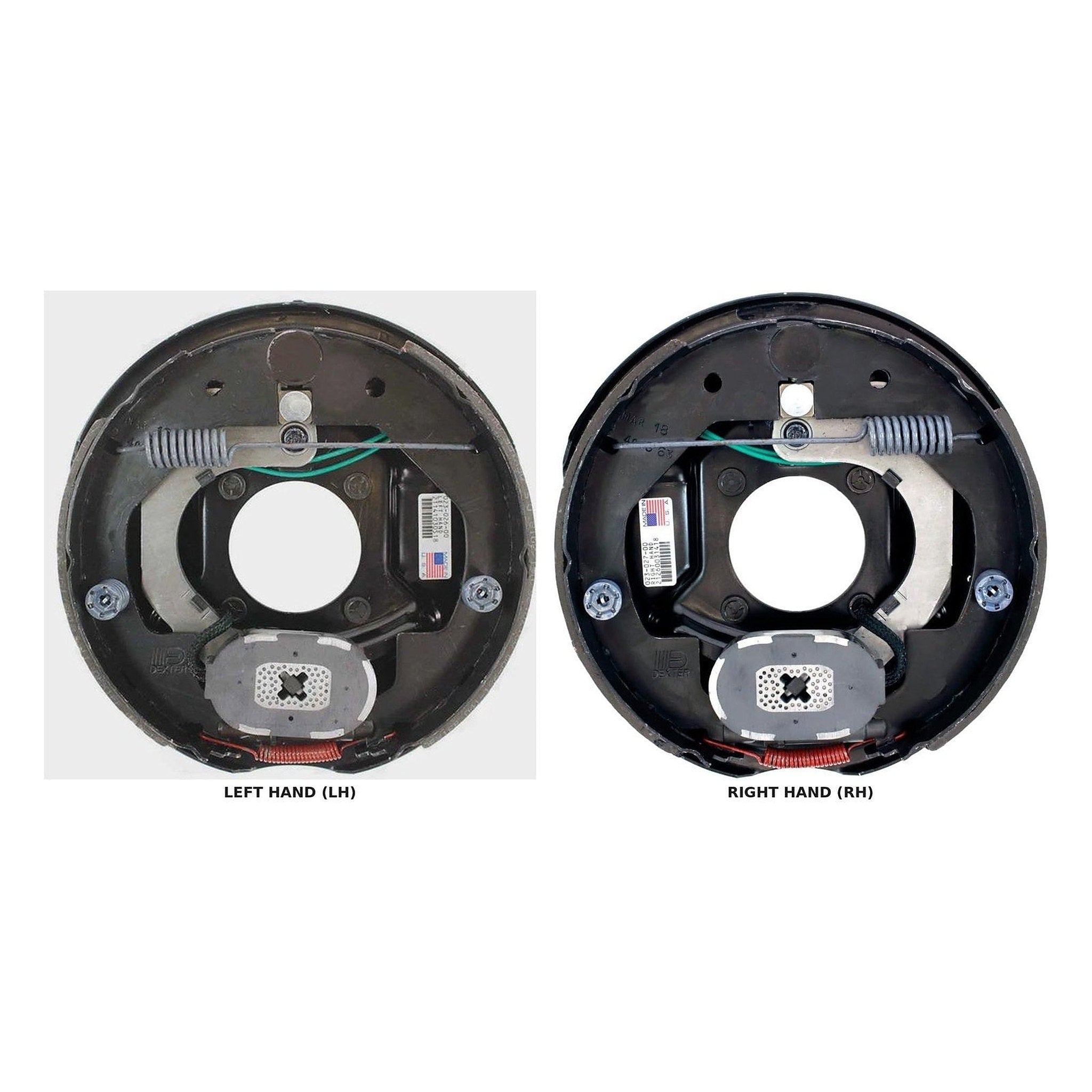 Dexter 10" x 2-1/4" Electric Brake Assembly — 3,500 lb Axles | K23-026-00 (LH) / — LH and RH side-by-side | AAA Trailer