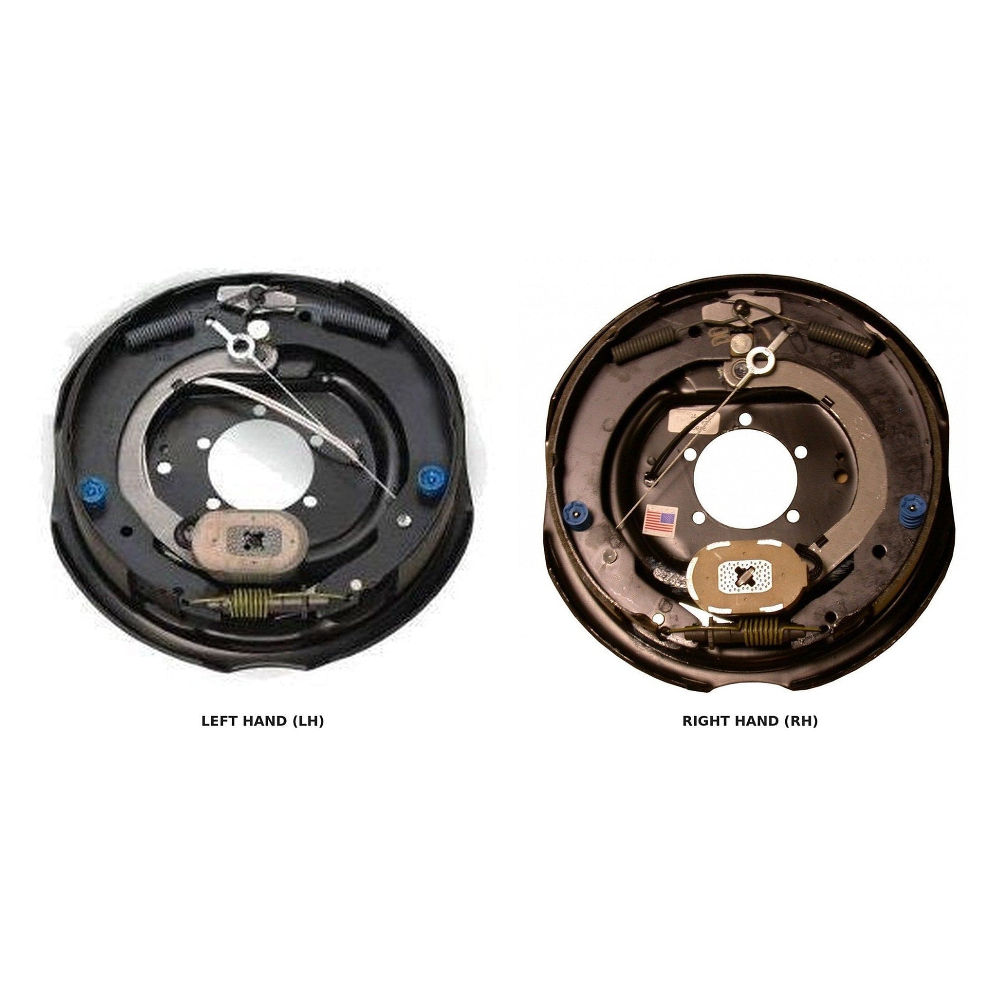 Dexter 7K 12" x 2" Nev-R-Adjust® Self-Adjusting Electric Brake — K23-464-00 (LH) — LH and RH side-by-side | AAA Trailer