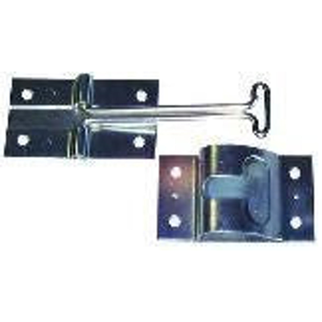 4-Inch Zinc-Plated Door Hold Back Hook & Catch for Trailers