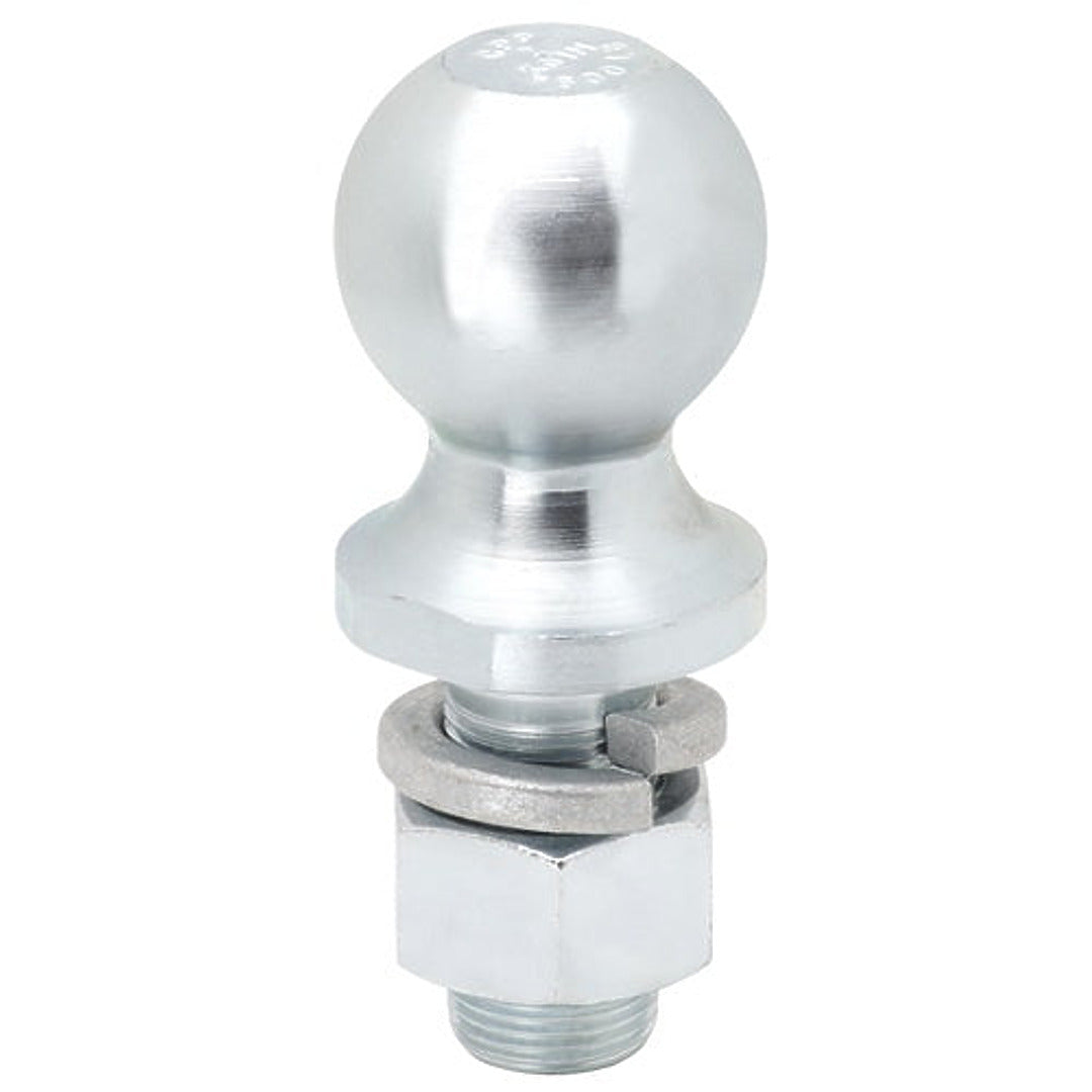 Draw-Tite 2" Zinc-Plated Heavy-Duty Hitch Trailer Ball with 1" Shank