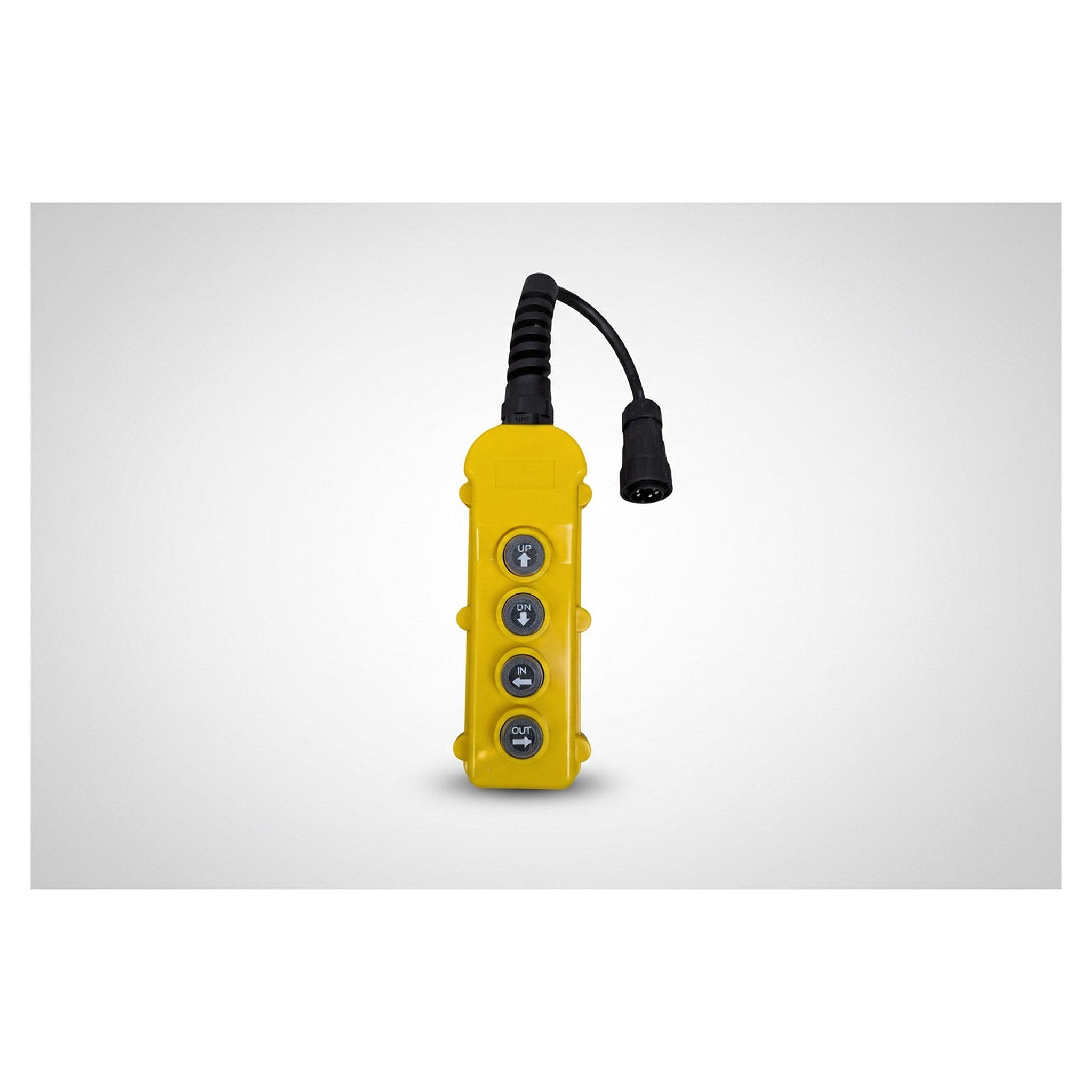 KTI 394-21 4-Button Remote Controller UP/DOWN IN/OUT with Quick-Connect - full product view | AAA Trailer
