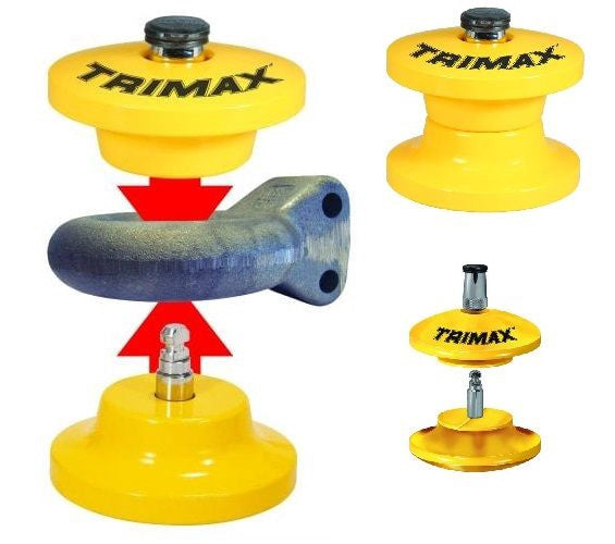 Heavy-Duty Lunette Eye Tongue Lock for Equipment Trailers - full product view | AAA Trailer
